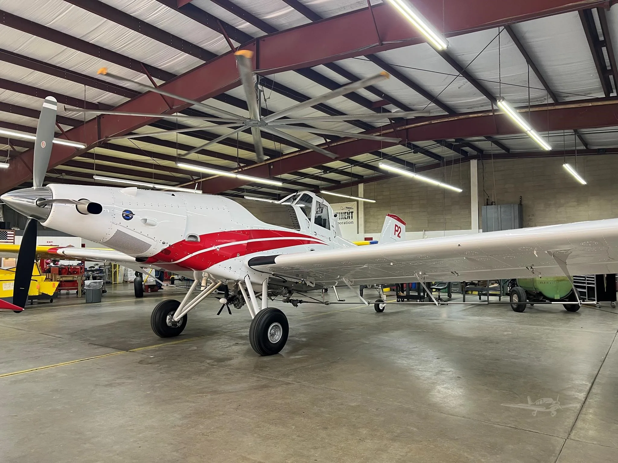Exterior view of a 2025 THRUSH 510P2, N877MC.