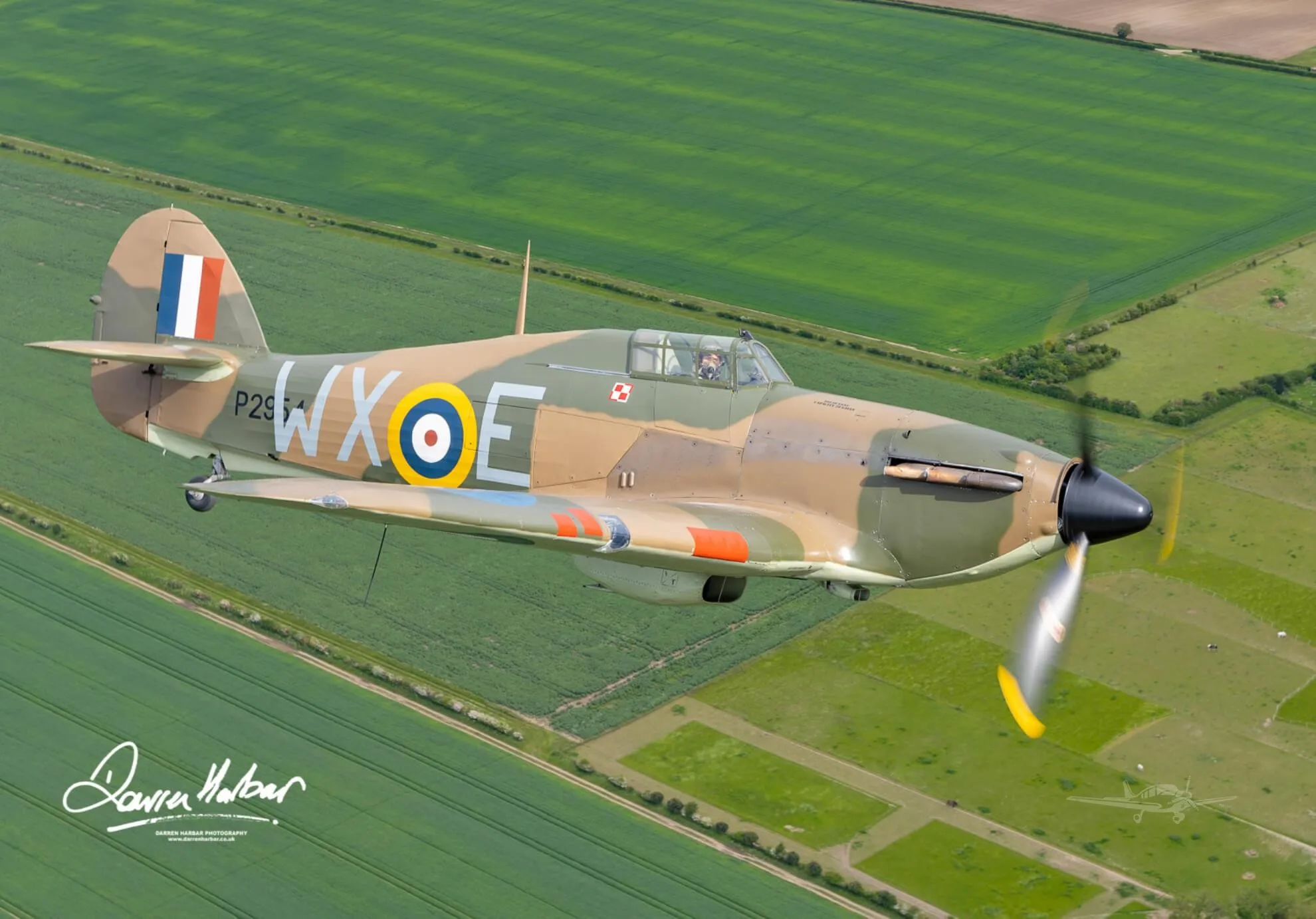 Marketing image of a 1942 HAWKER HURRICANE XII.