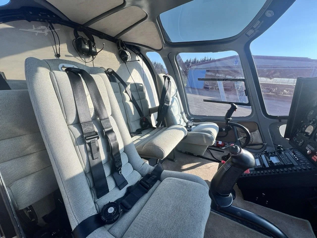 Cabin interior of a 2008 ENSTROM 480B TURBINE.