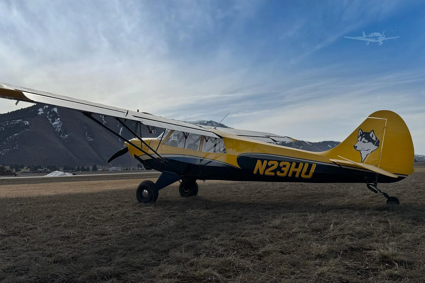 Exterior view of a 2025 AVIAT HUSKY A-1C-200, N23HU.