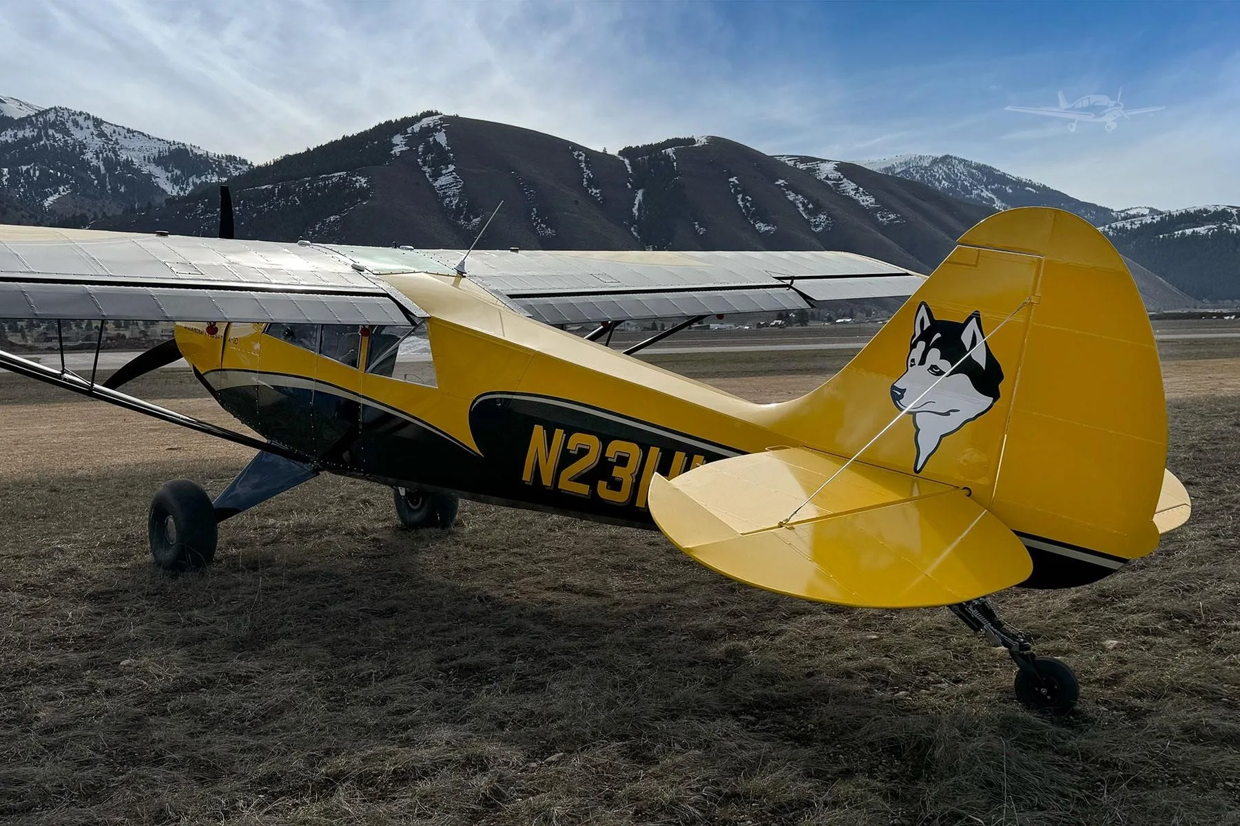 Exterior view of a 2025 AVIAT HUSKY A-1C-200, N23HU.