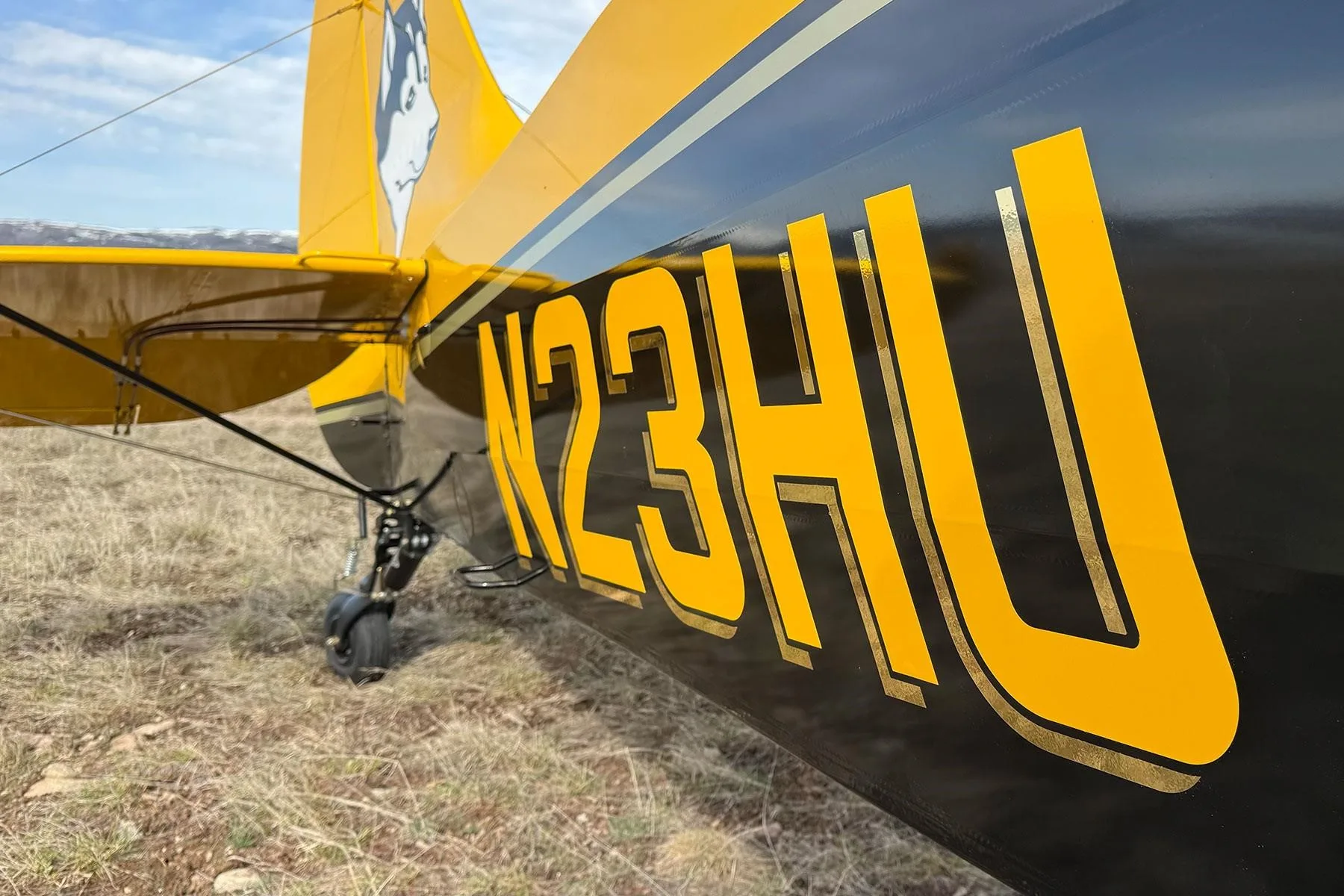 Engine detail of a 2025 AVIAT HUSKY A-1C-200.