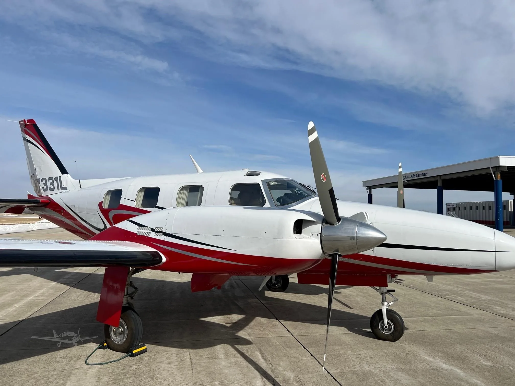 Exterior view of a 1974 PIPER P-NAVAJO.