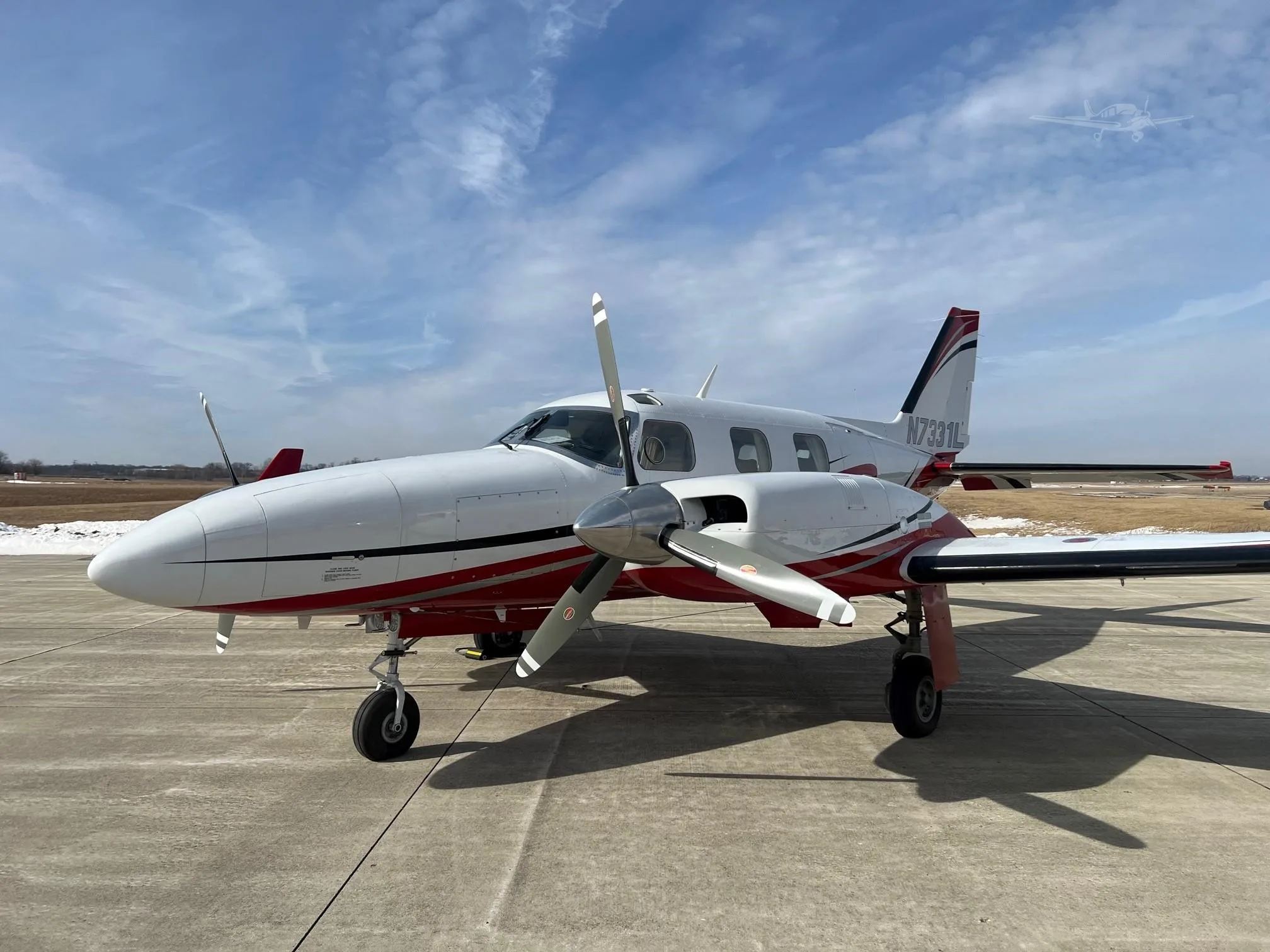 Exterior view of a 1974 PIPER P-NAVAJO.