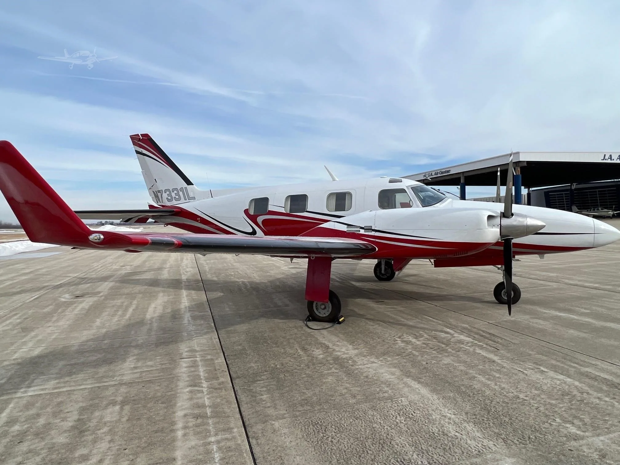 Exterior view of a 1974 PIPER P-NAVAJO.