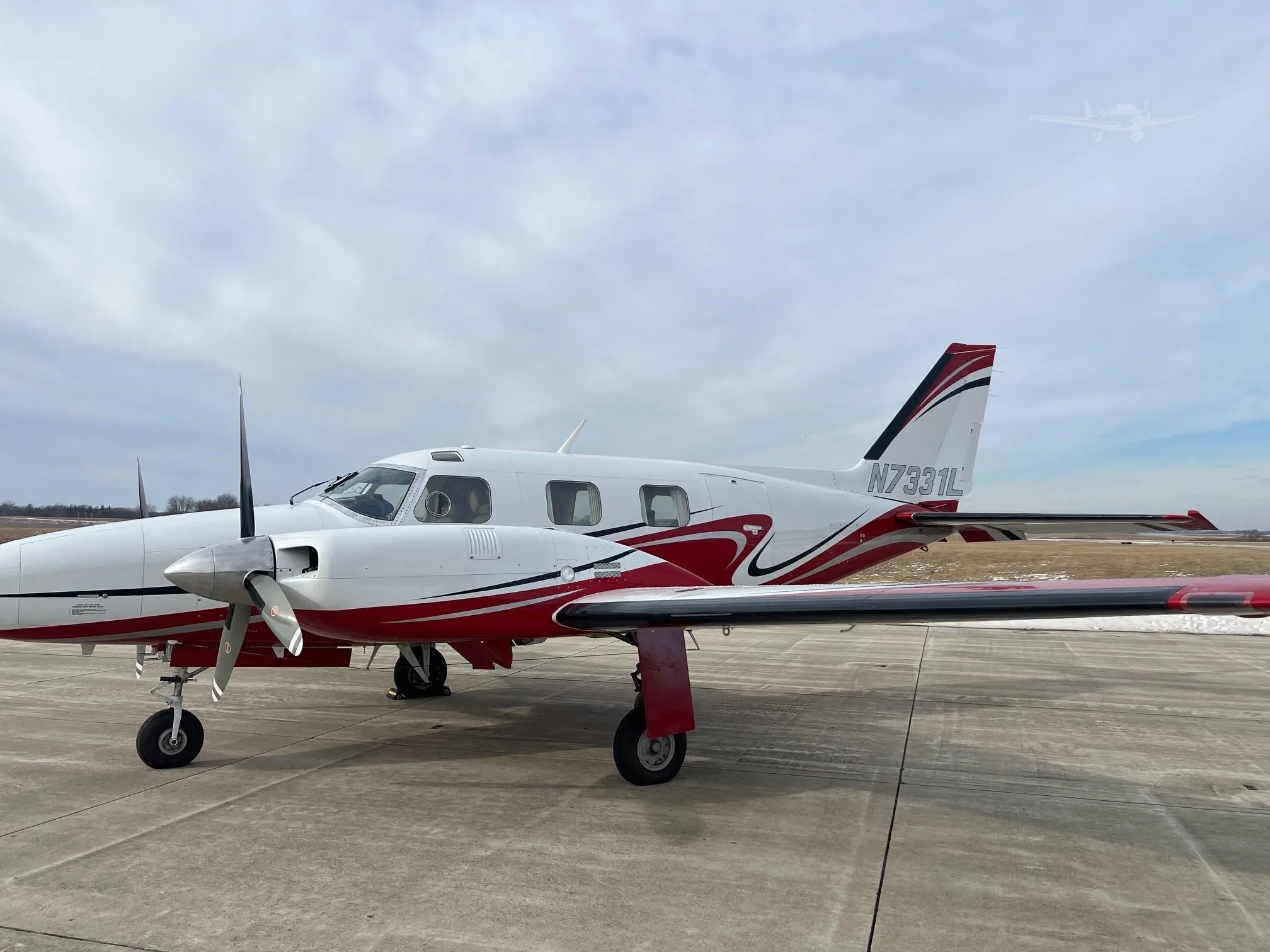 Exterior view of a 1974 PIPER P-NAVAJO.