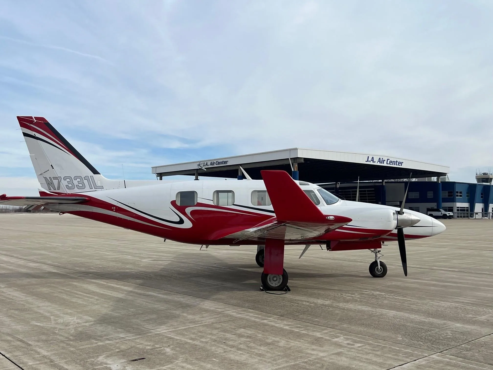 Exterior view of a 1974 PIPER P-NAVAJO.