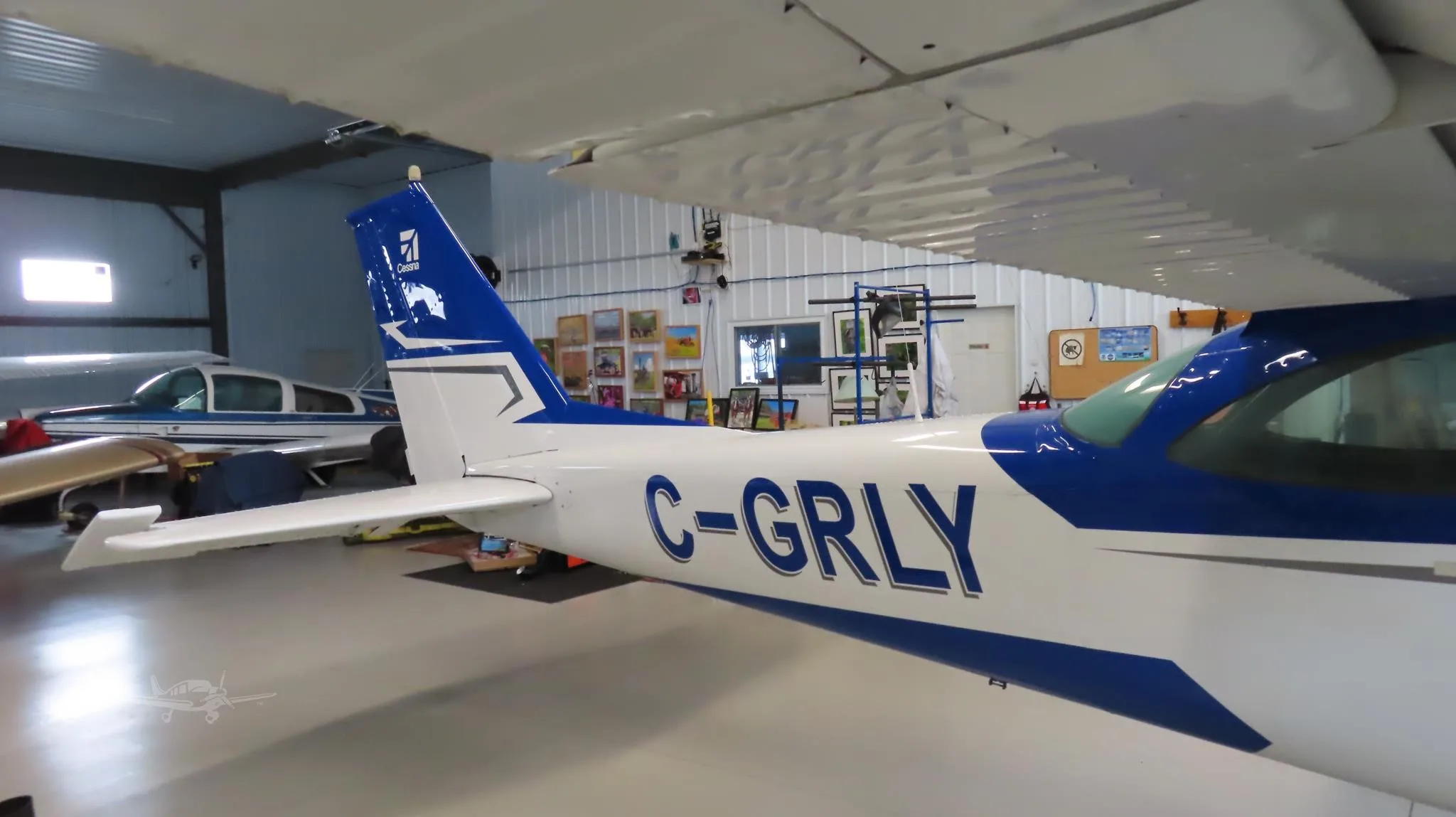 Exterior view of a 1968 CESSNA 172 SKYHAWK, C-GRLY.