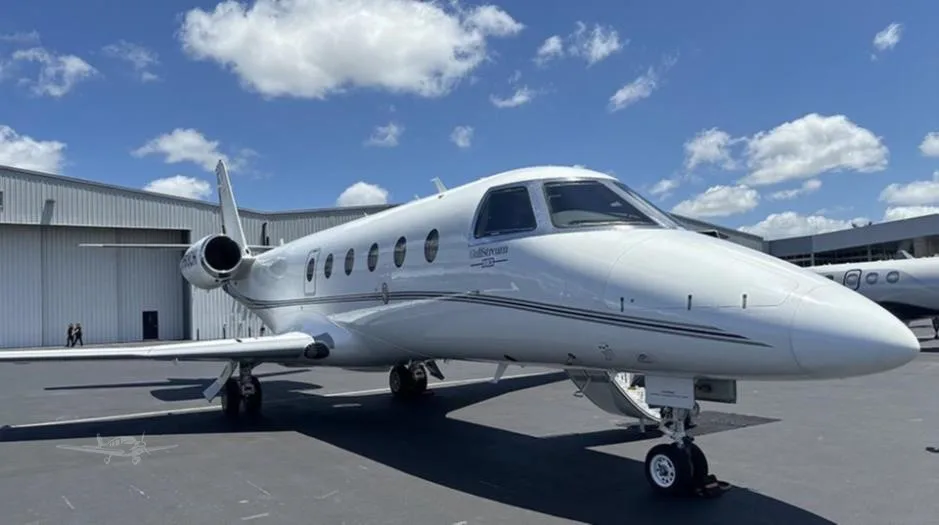 Exterior view of a 2016 GULFSTREAM G150, N963CH.