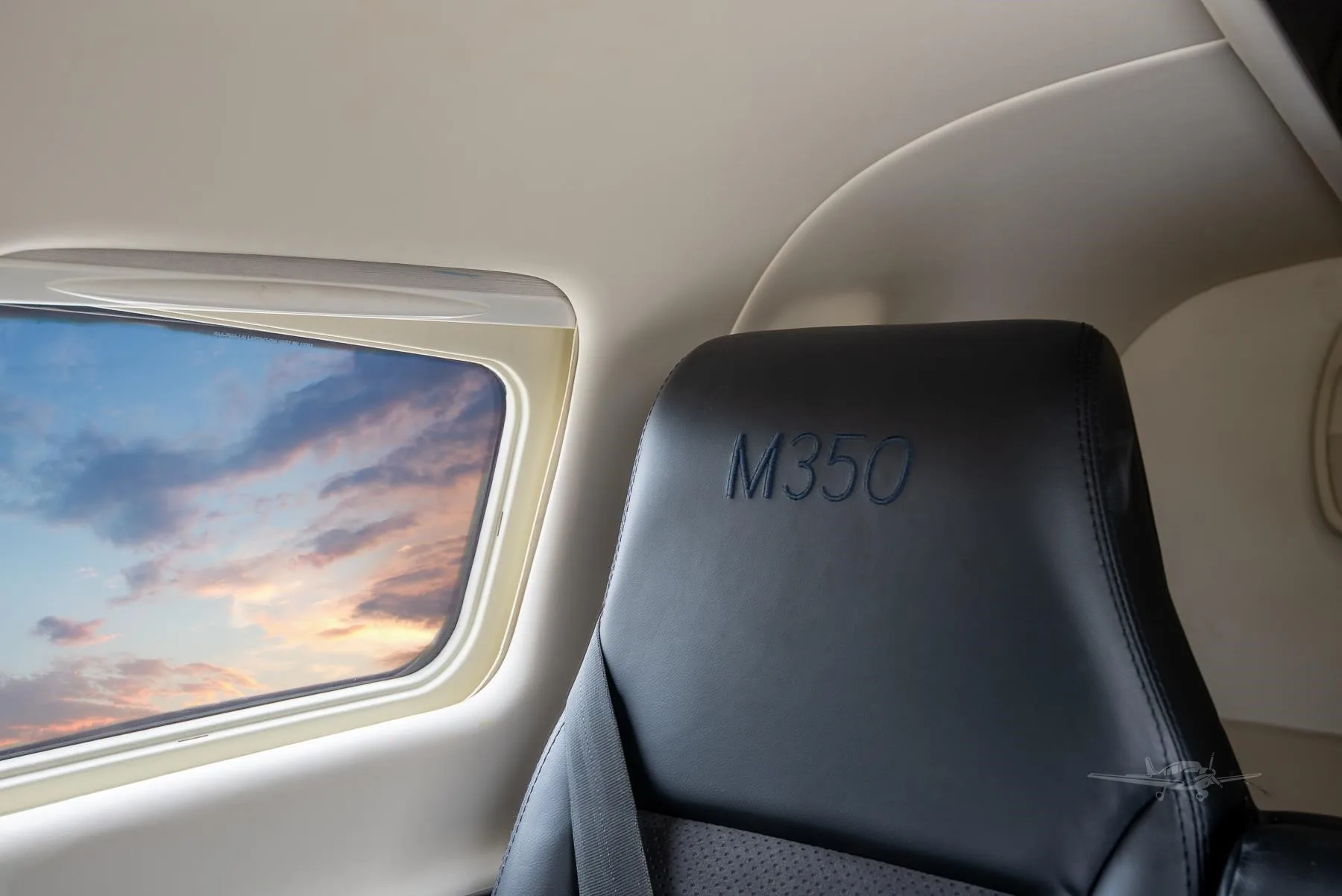 Cabin interior of a 2022 PIPER M350.