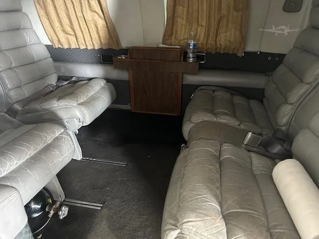 Cabin interior of a 1974 MITSUBISHI MU 2K.