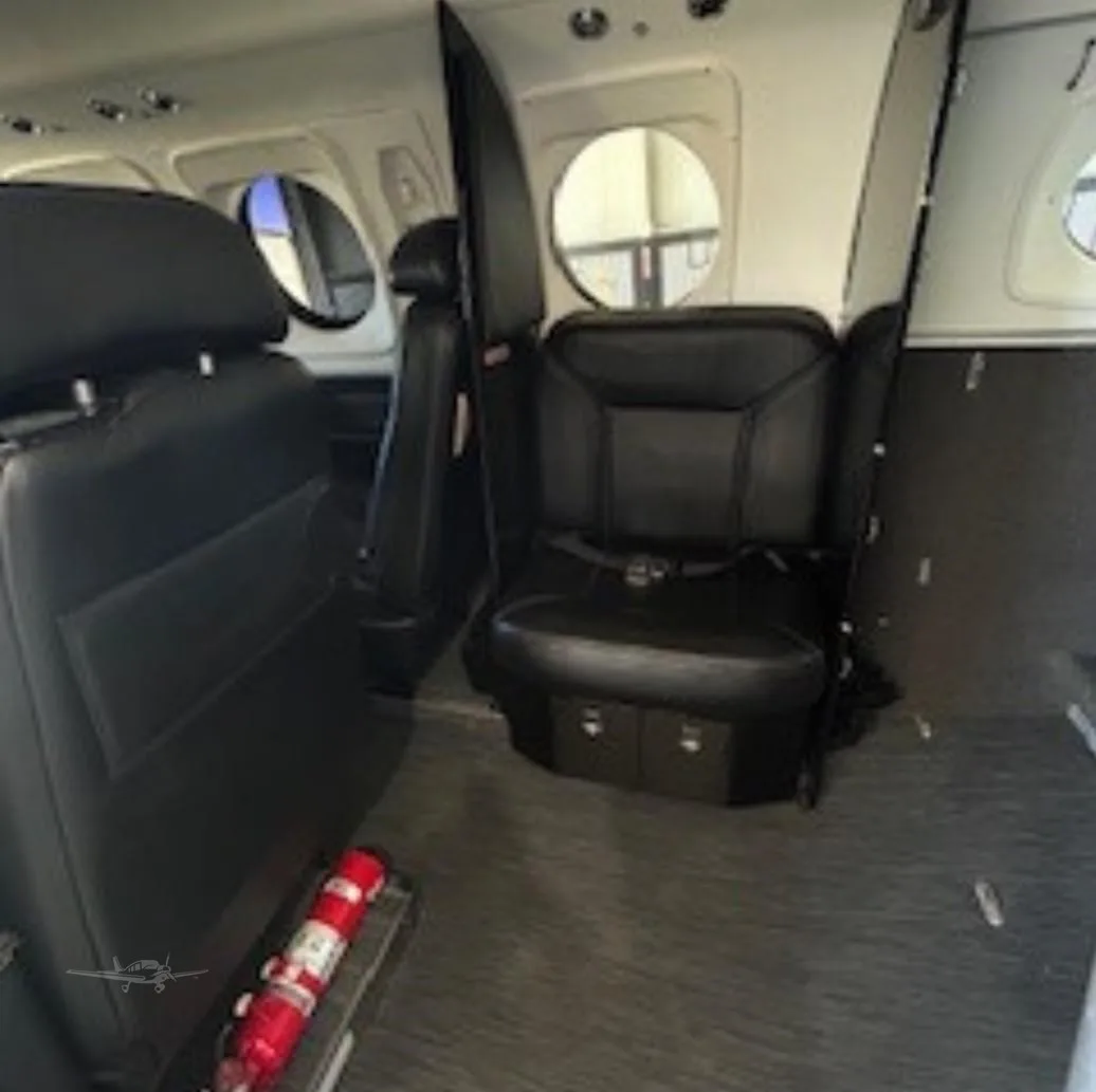 Cabin interior of a 2001 BEECHCRAFT KING AIR C90B.