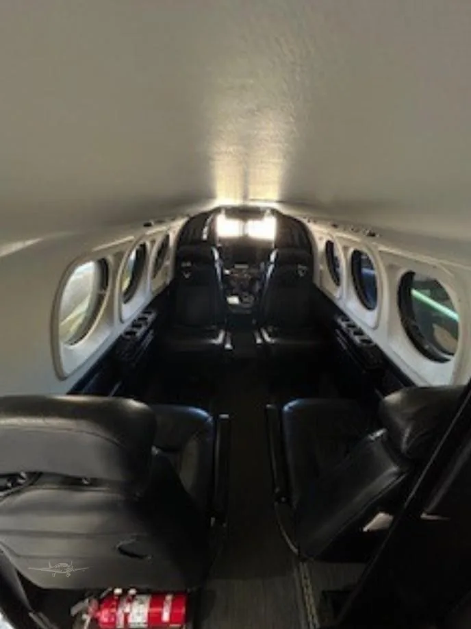 Cabin interior of a 2001 BEECHCRAFT KING AIR C90B.