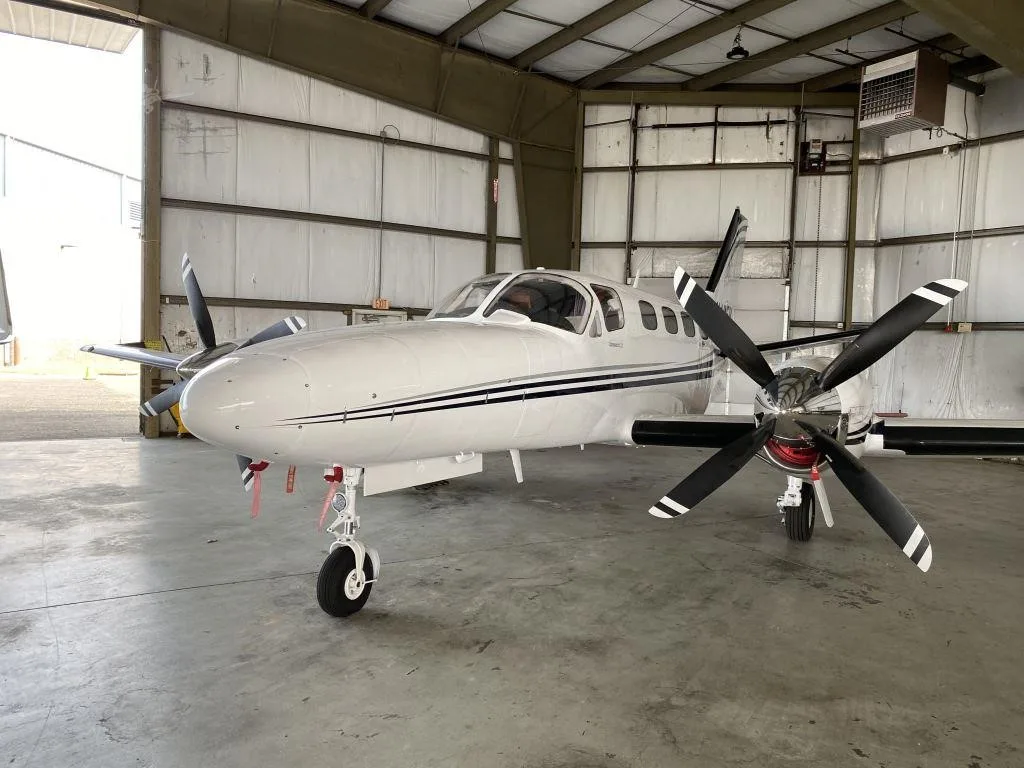 Exterior view of a 1980 CESSNA CONQUEST II, N441EM.