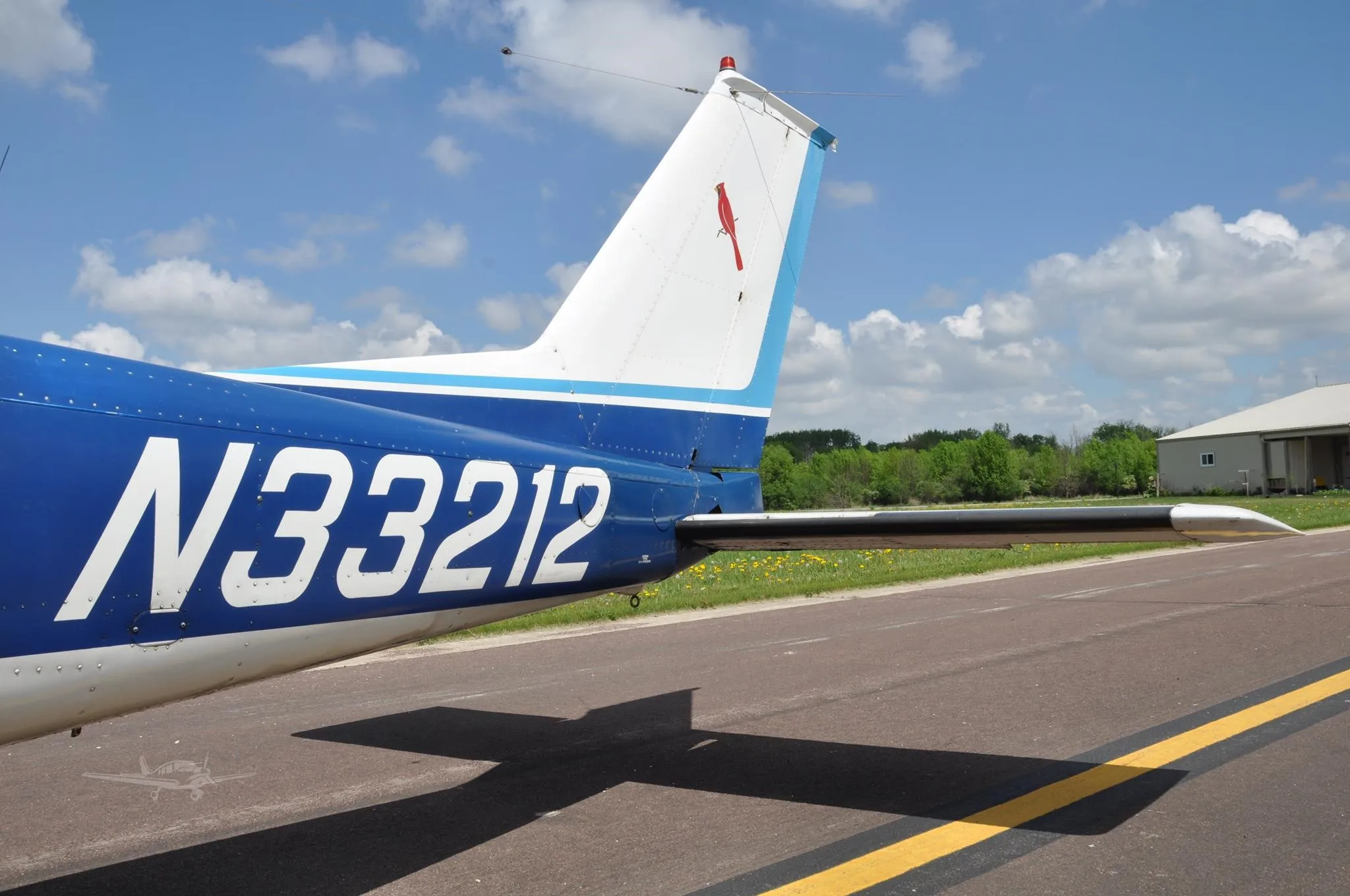 Exterior view of a 1976 CESSNA 177RG, N33212.