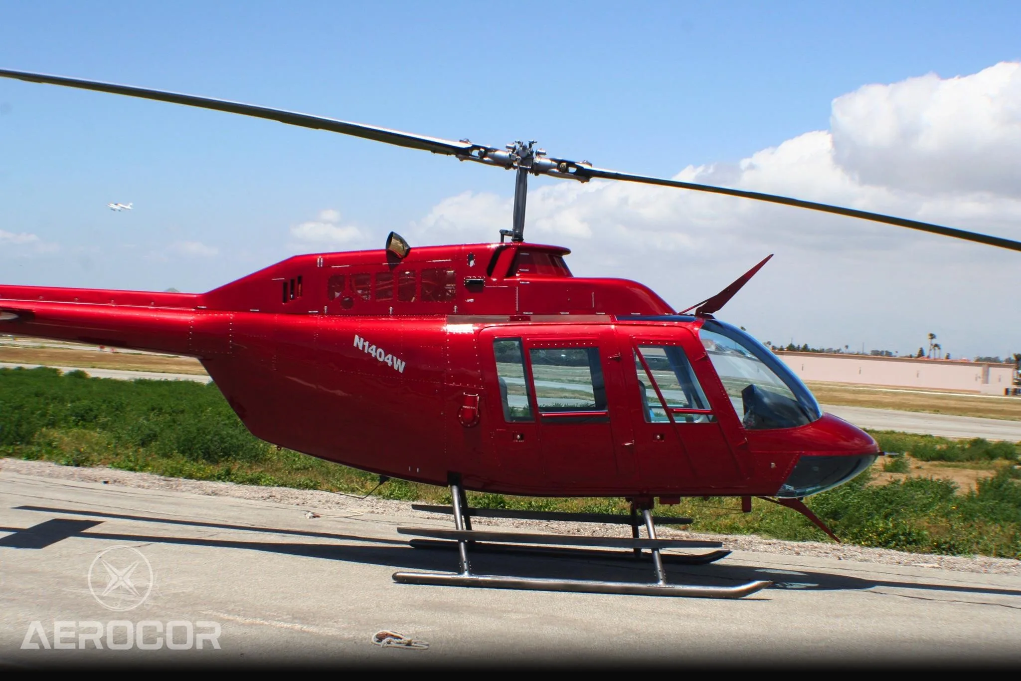 Exterior view of a 1968 BELL 206B, N1404W.