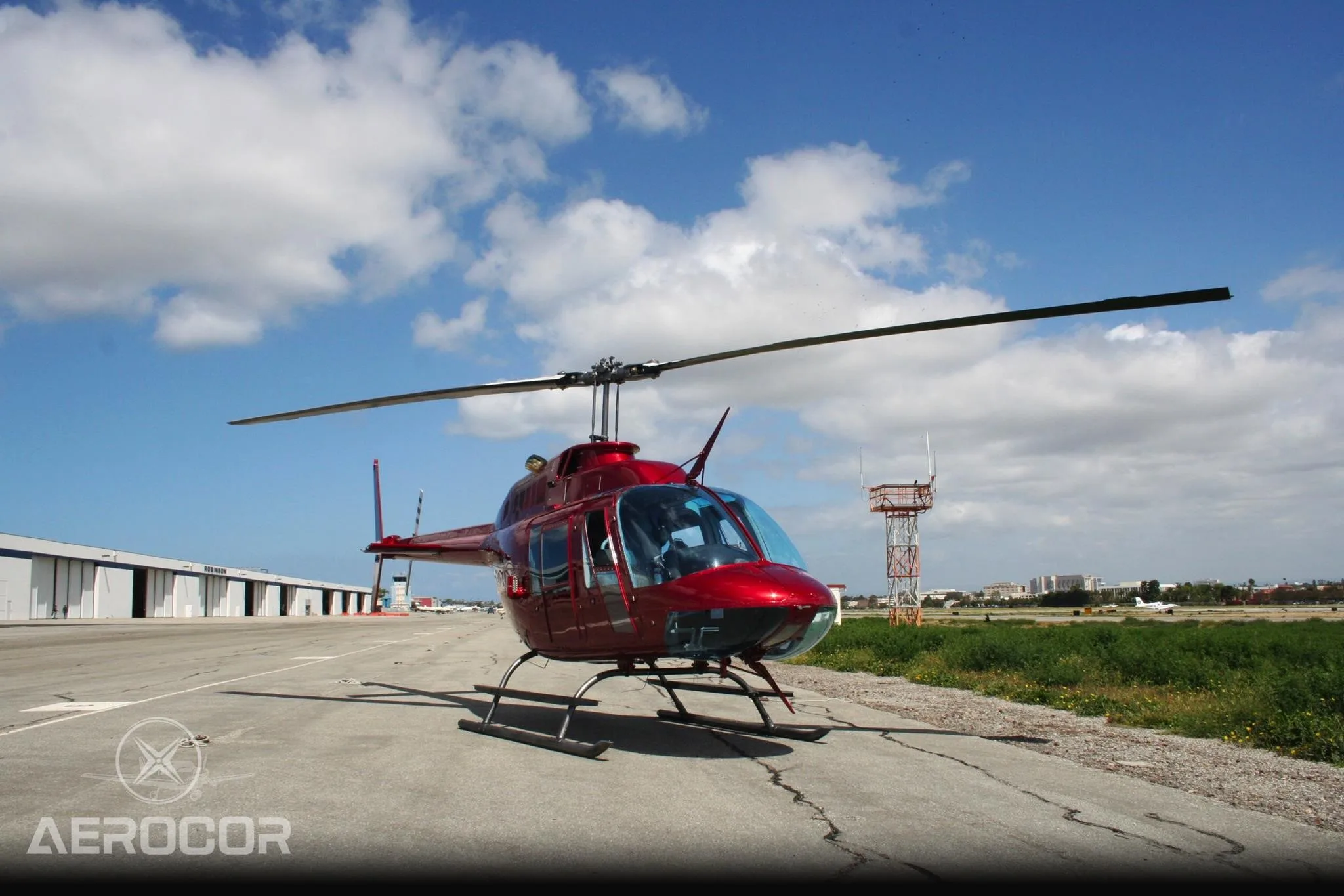 Exterior view of a 1968 BELL 206B, N1404W.