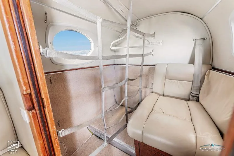Cabin interior of a 1981 BEECHCRAFT KING AIR F90.