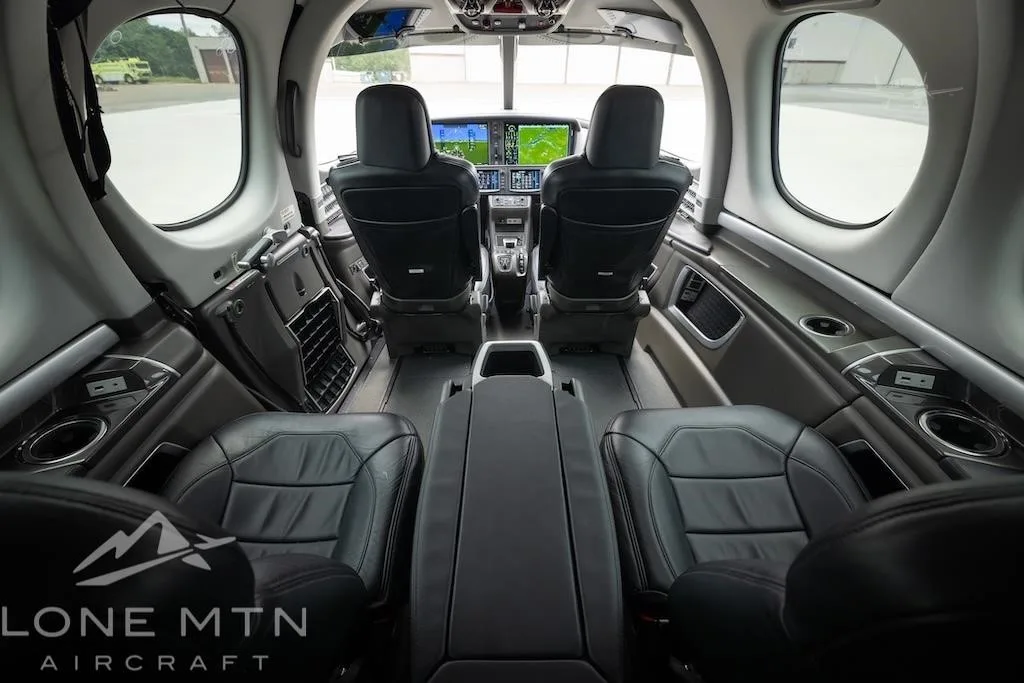 Cabin interior of a 2019 CIRRUS VISION SF50-G2+.