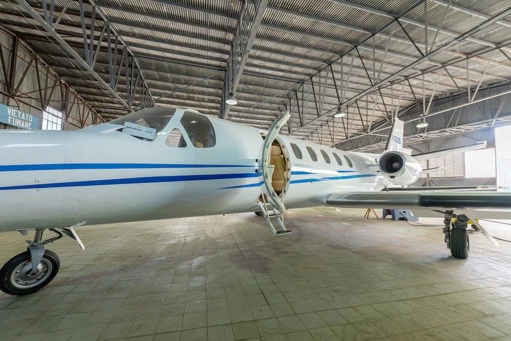 Exterior view of a CESSNA CITATION II.
