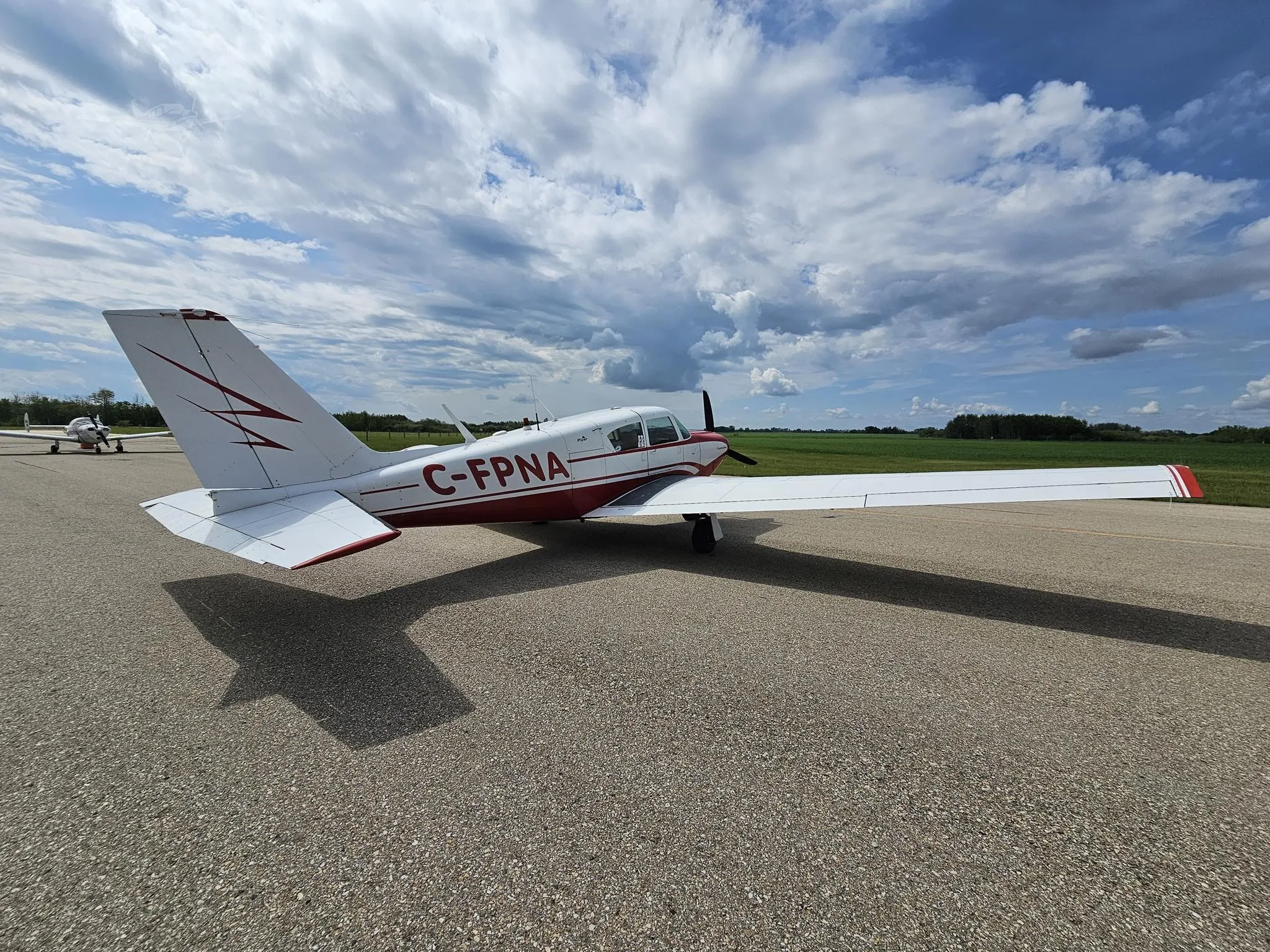 Exterior view of a 1963 PIPER COMANCHE 180, C-FPNA.