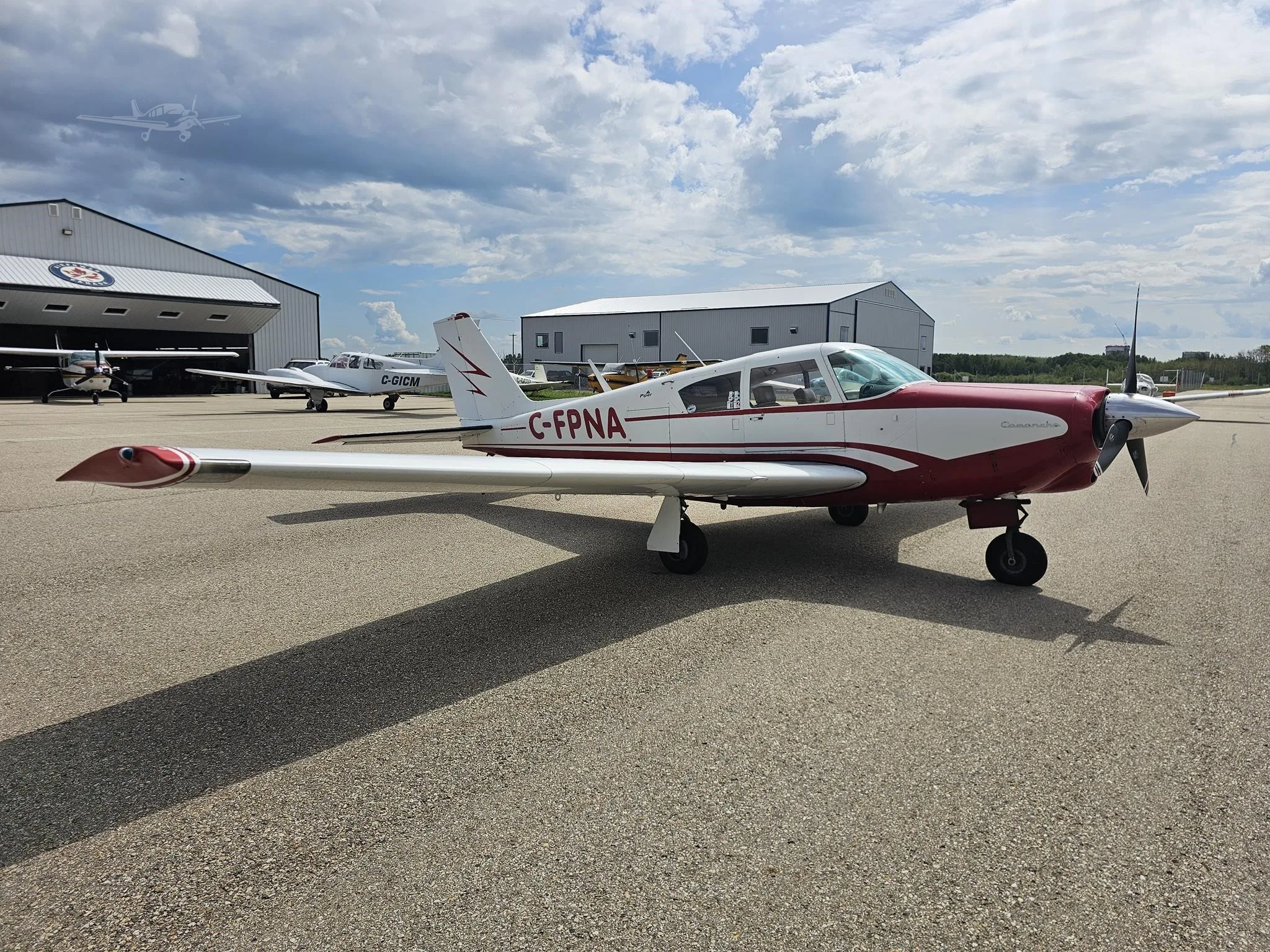 Exterior view of a 1963 PIPER COMANCHE 180, C-FPNA.