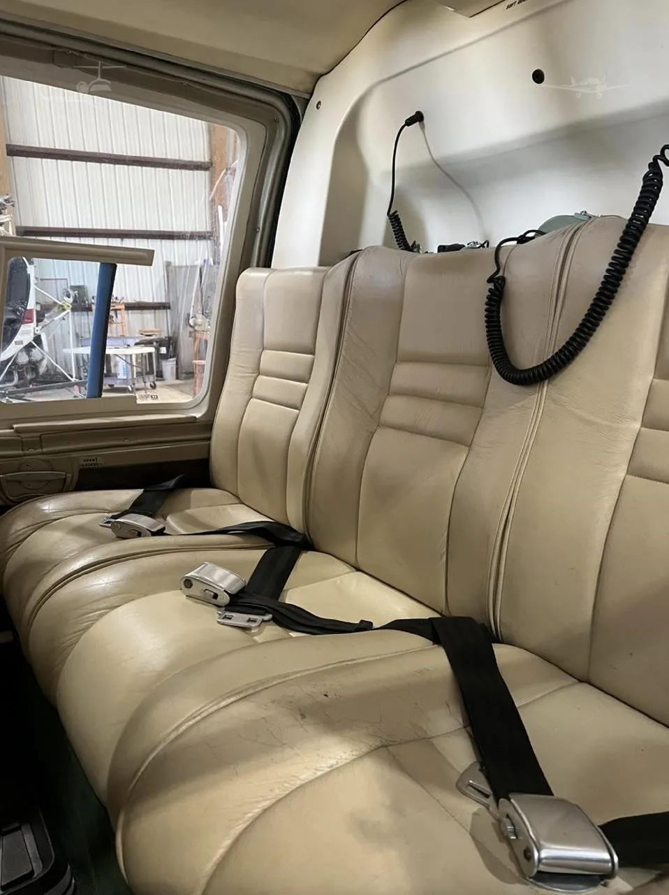 Cabin interior of a 1974 BELL 206B III.