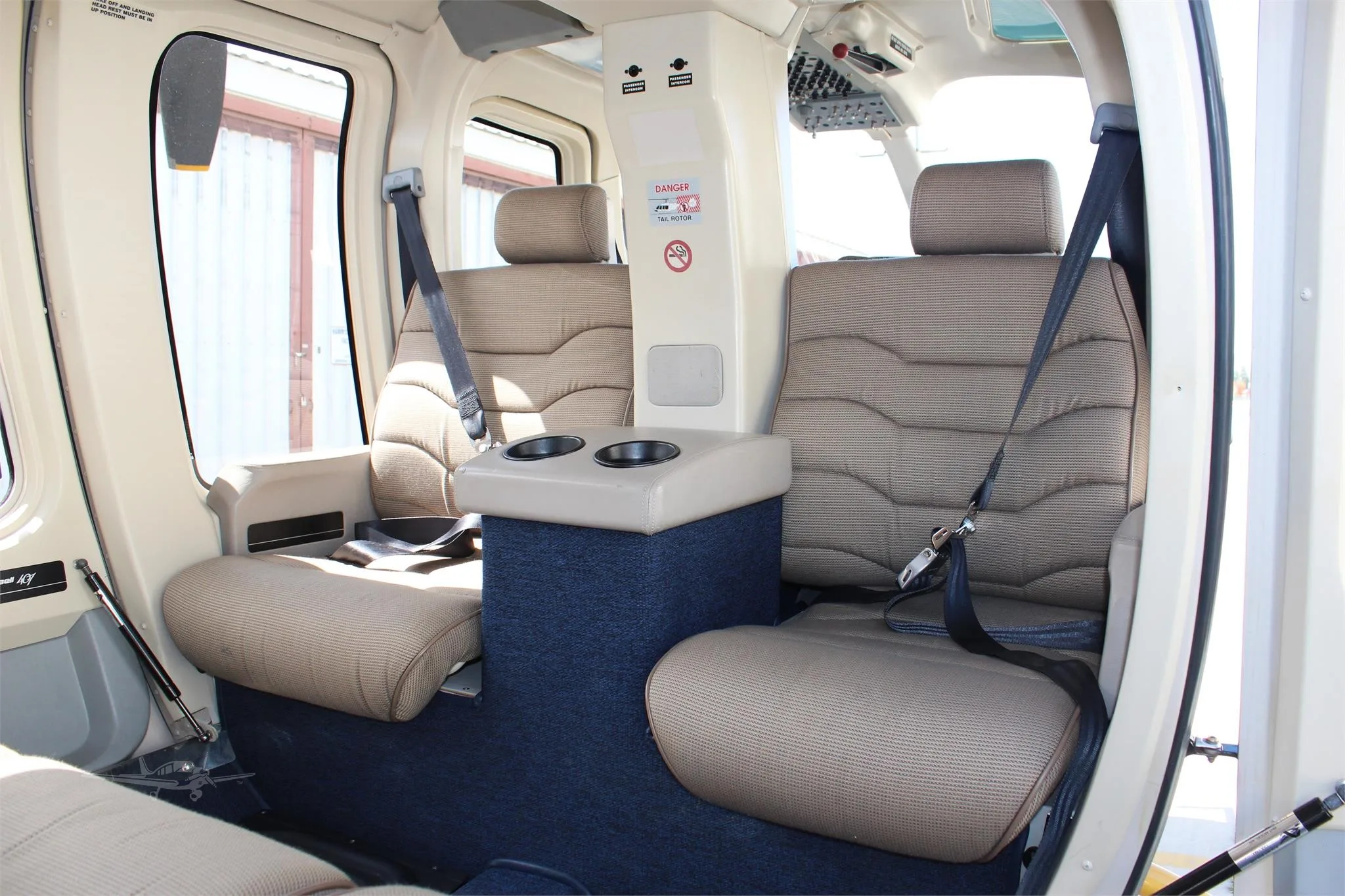 Cabin interior of a 2020 BELL 407GXI.
