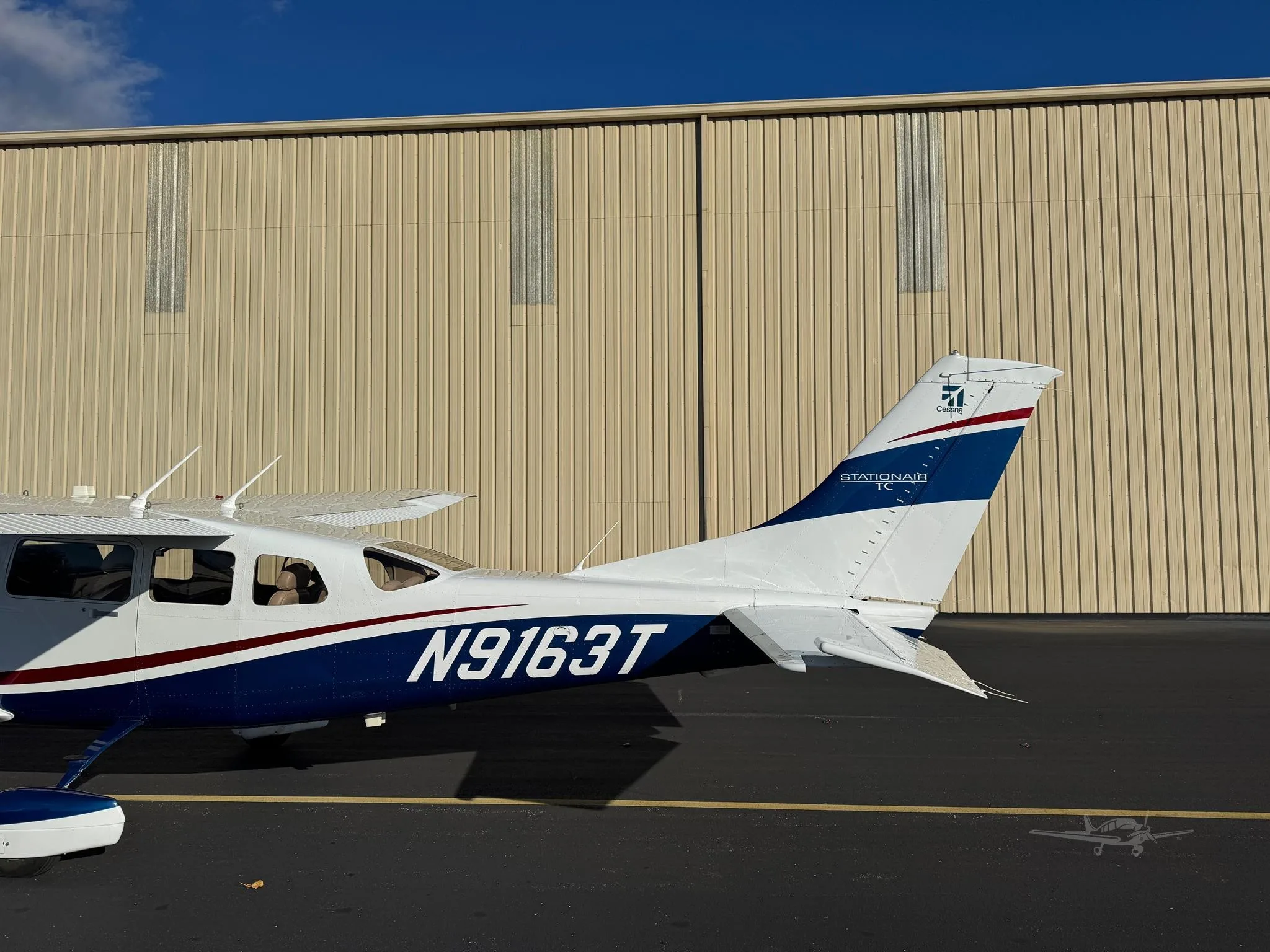Exterior view of a 2010 CESSNA TURBO 206H STATIONAIR, N9163T.