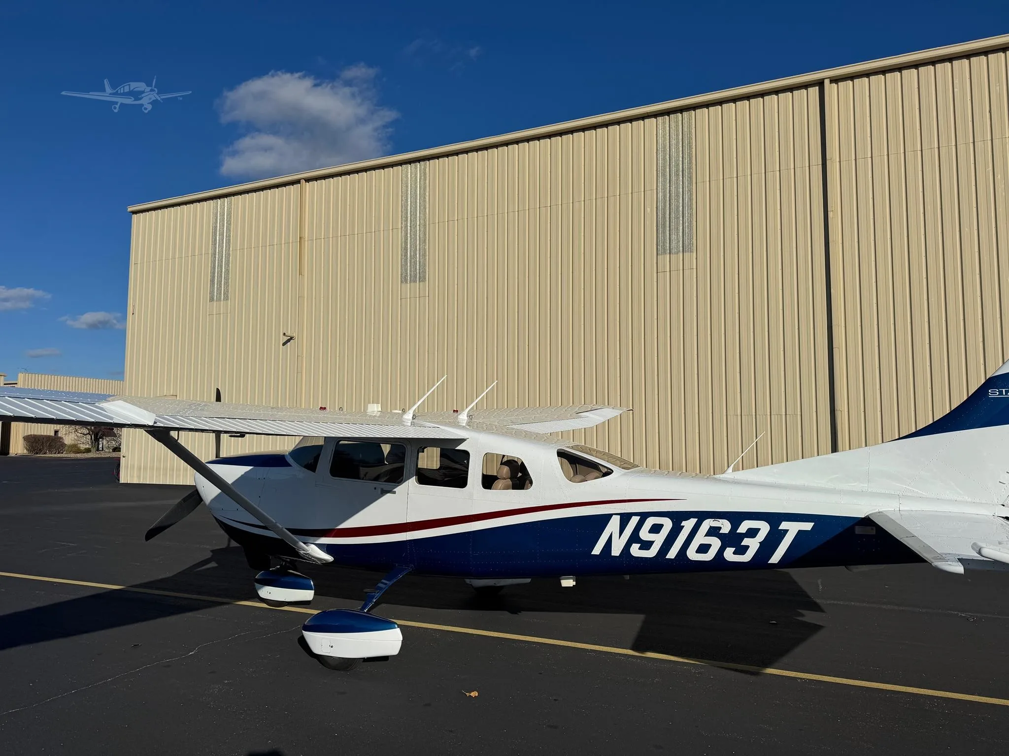 Exterior view of a 2010 CESSNA TURBO 206H STATIONAIR, N9163T.