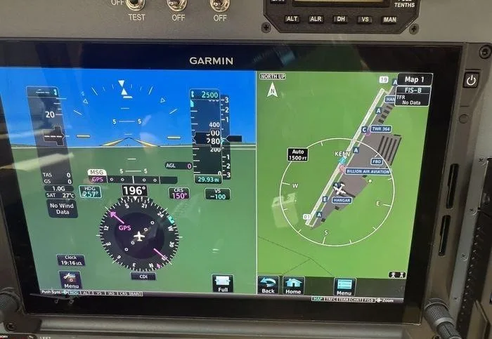 Avionics suite of a 1982 CESSNA 340A.