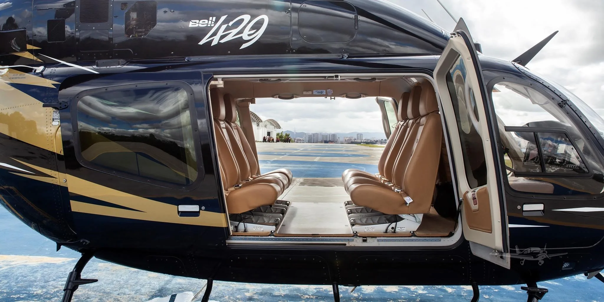 Cabin interior of a 2012 BELL 429.