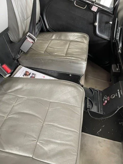 Cabin interior of a 2010 ROBINSON R44 RAVEN II.