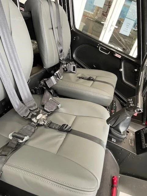 Cabin interior of a 2010 ROBINSON R44 RAVEN II.