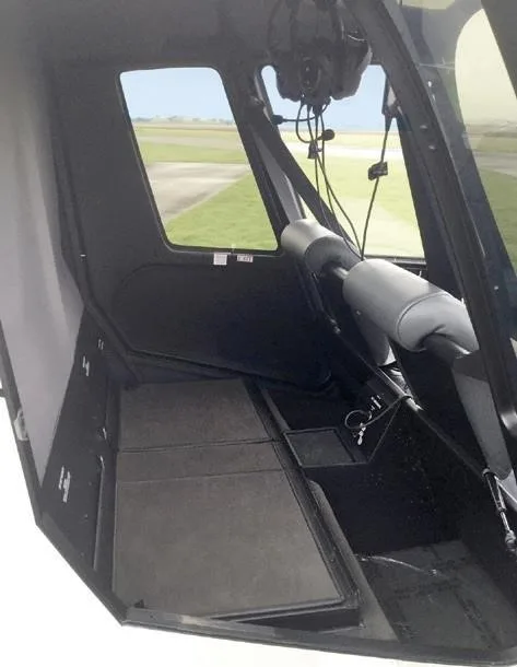 Cabin interior of a 2018 ROBINSON R44 CADET.