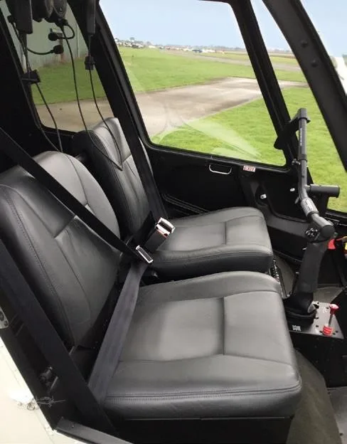 Cabin interior of a 2018 ROBINSON R44 CADET.