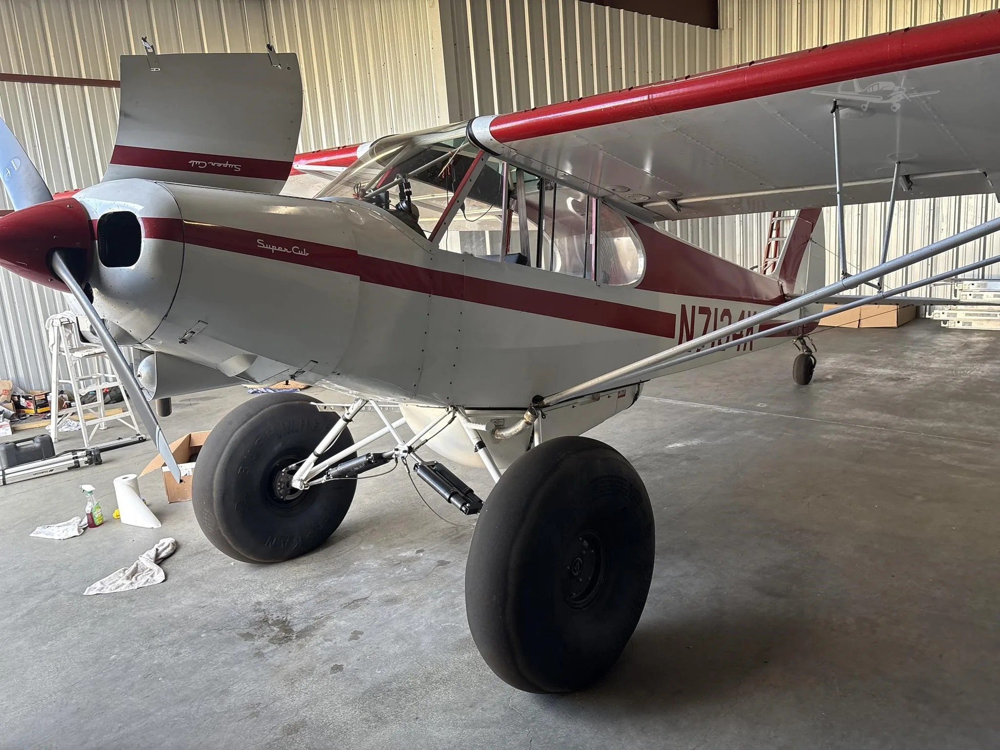 Exterior view of a 1952 PIPER SUPER CUB, N7134K.