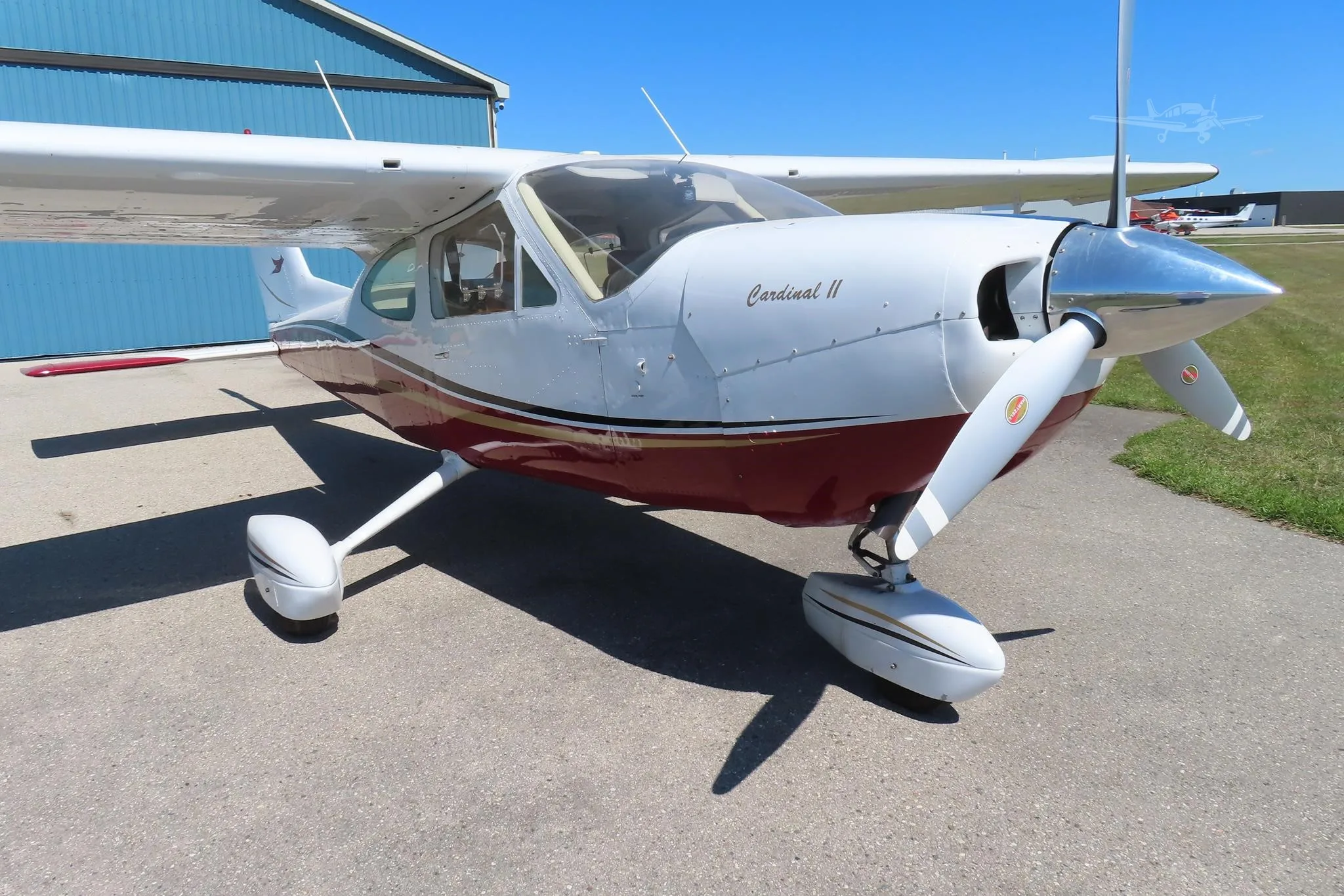 Exterior view of a 1975 CESSNA 177, C-GOZM.