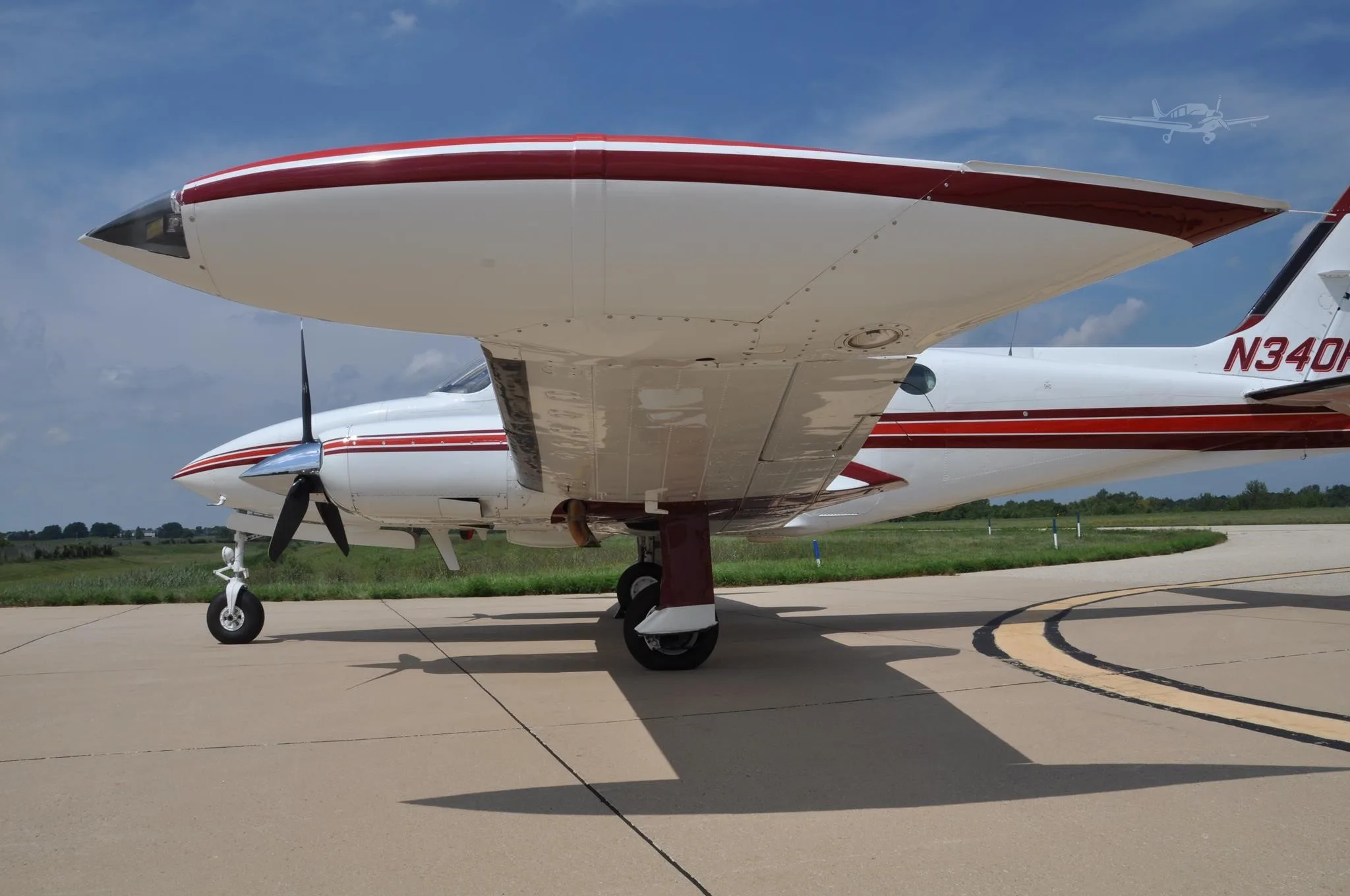 Exterior view of a 1980 CESSNA 340A, N340PC.