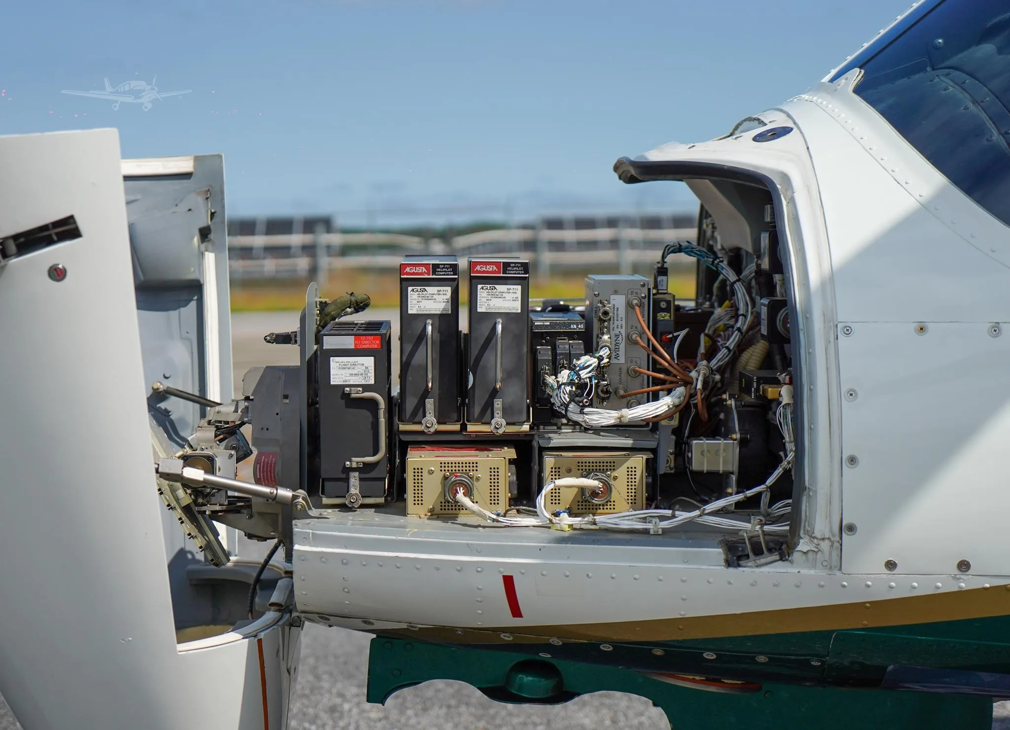 Avionics suite of a 2004 AGUSTA AW109E POWER.