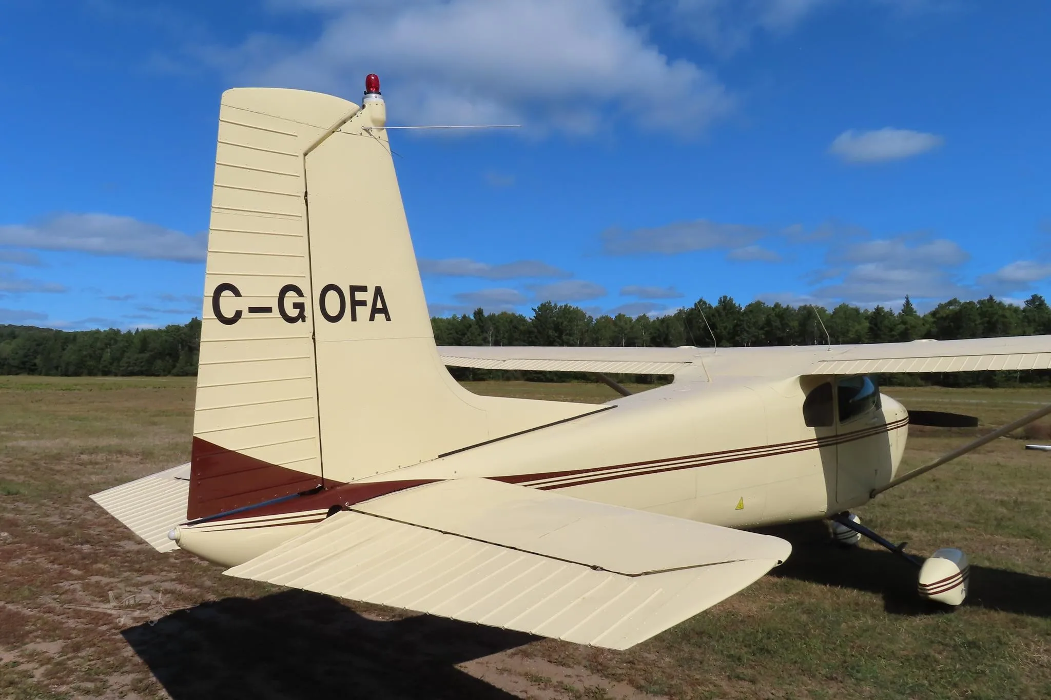 Exterior view of a 1957 CESSNA 182 SKYLANE, C-GOFA.