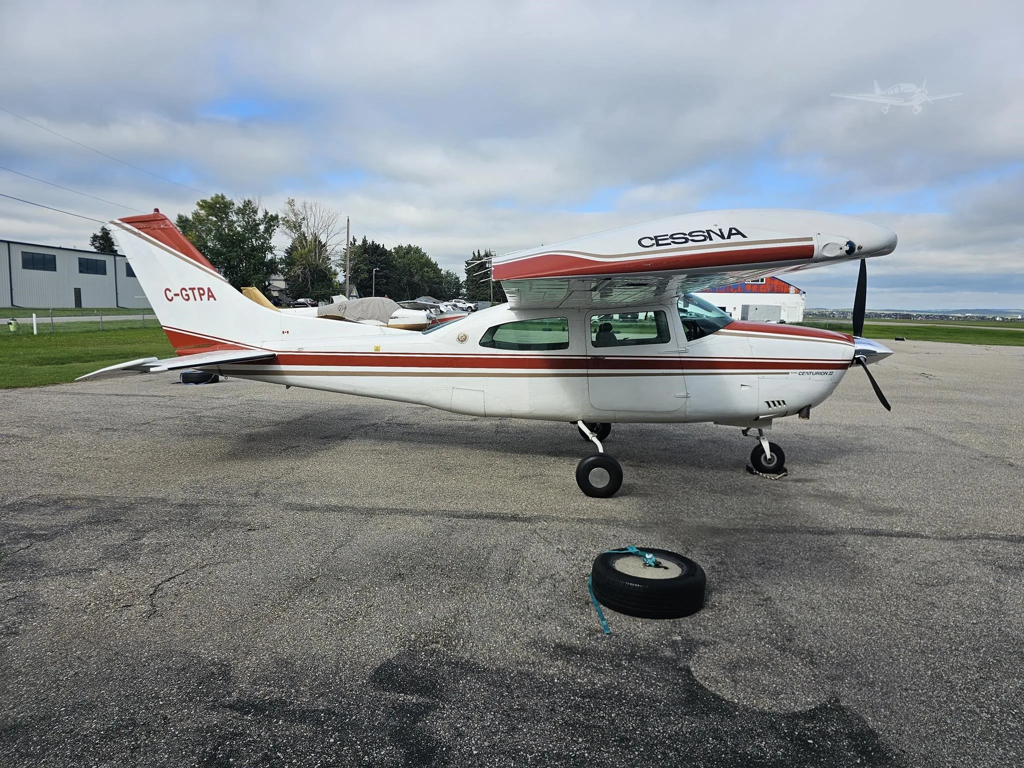Exterior view of a 1974 CESSNA TURBO 210, C-GTPA.