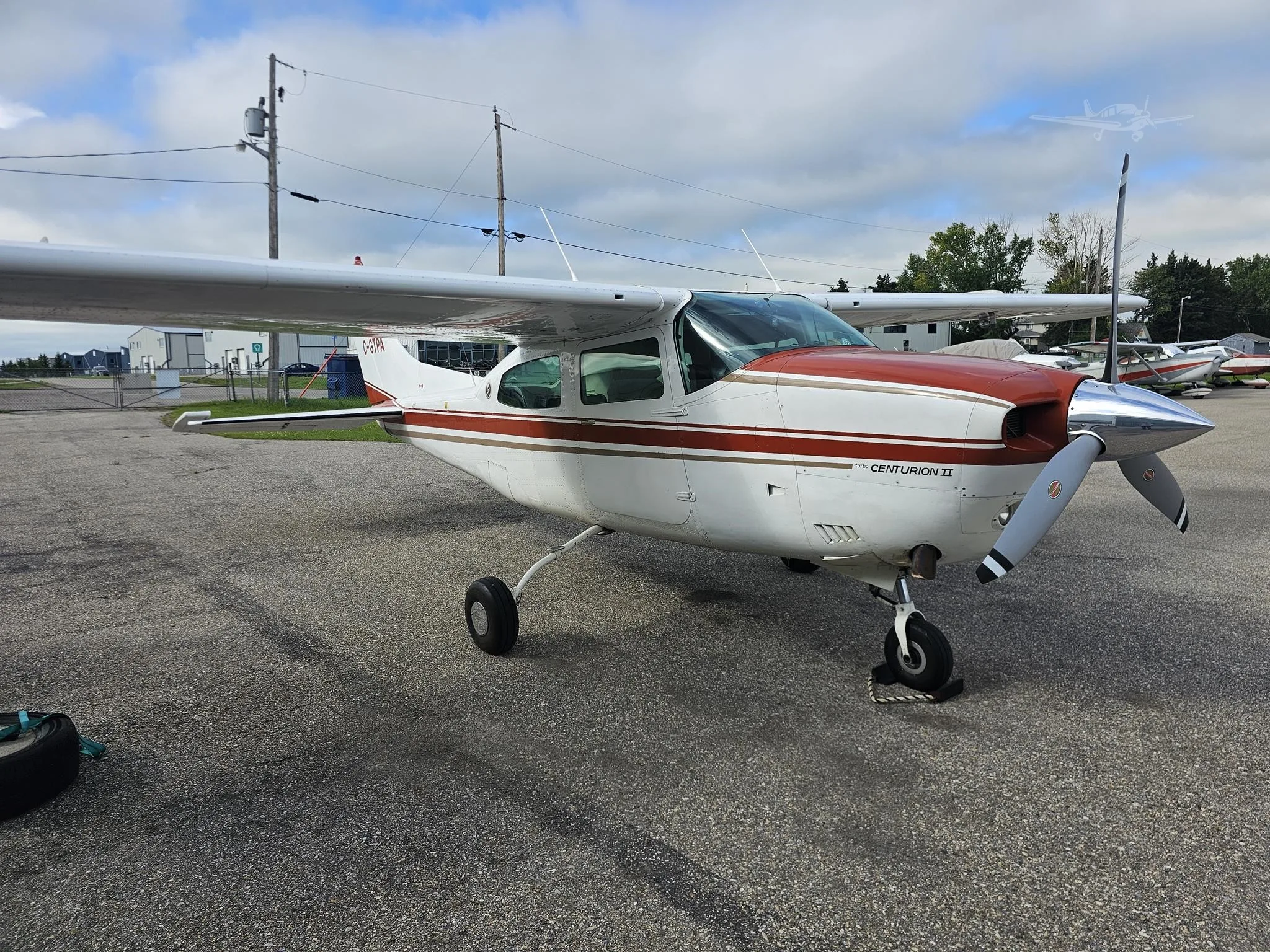 Exterior view of a 1974 CESSNA TURBO 210, C-GTPA.