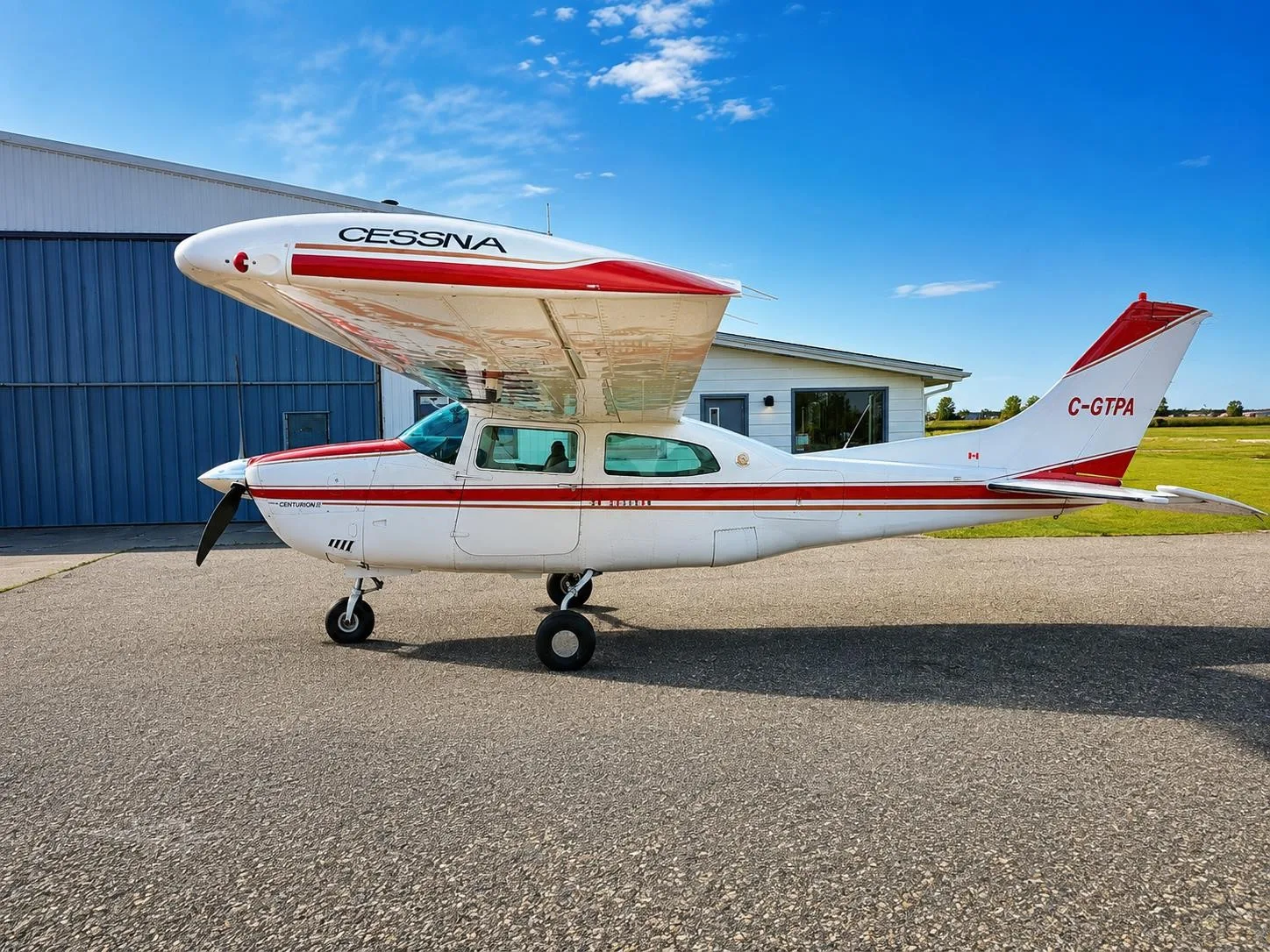Exterior view of a 1974 CESSNA TURBO 210, C-GTPA.