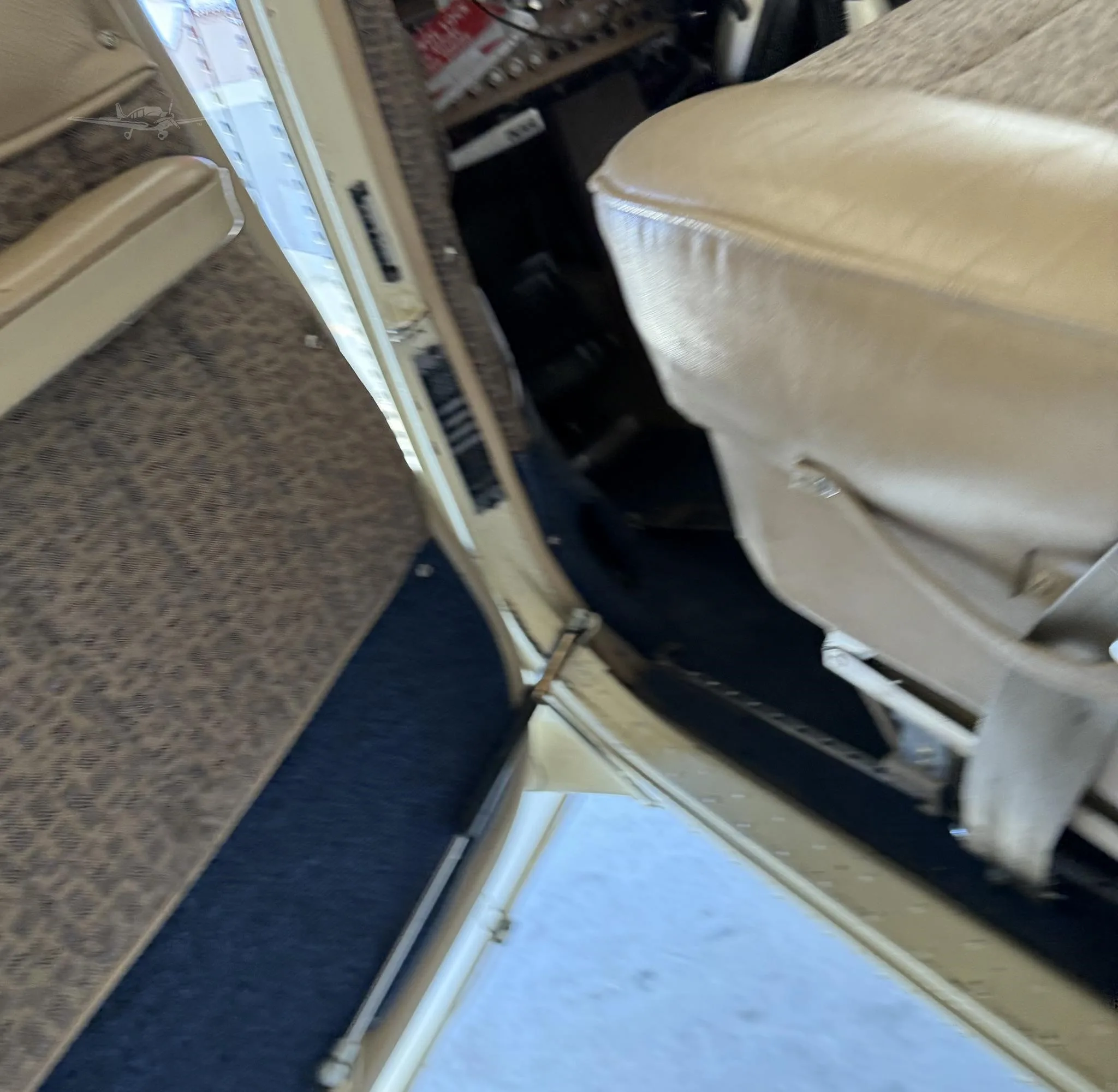 Cabin interior of a 1970 CESSNA A185E.