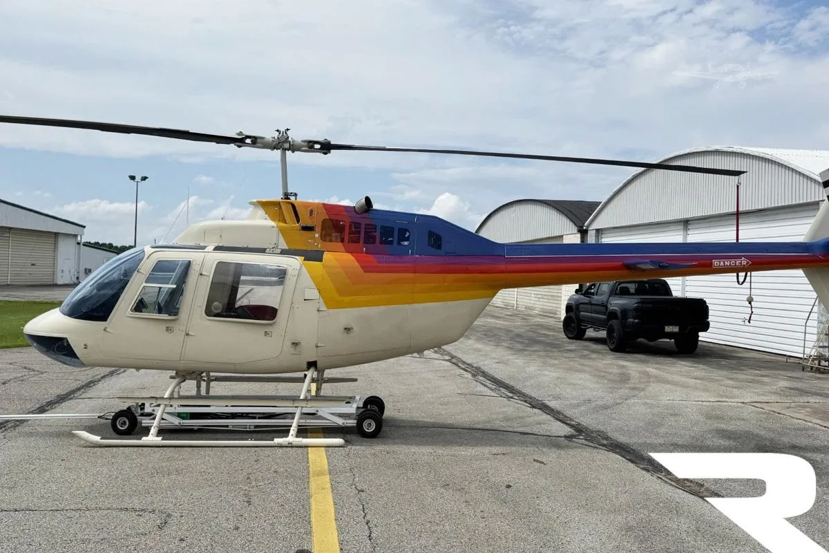 Exterior view of a 1981 BELL 206B III.