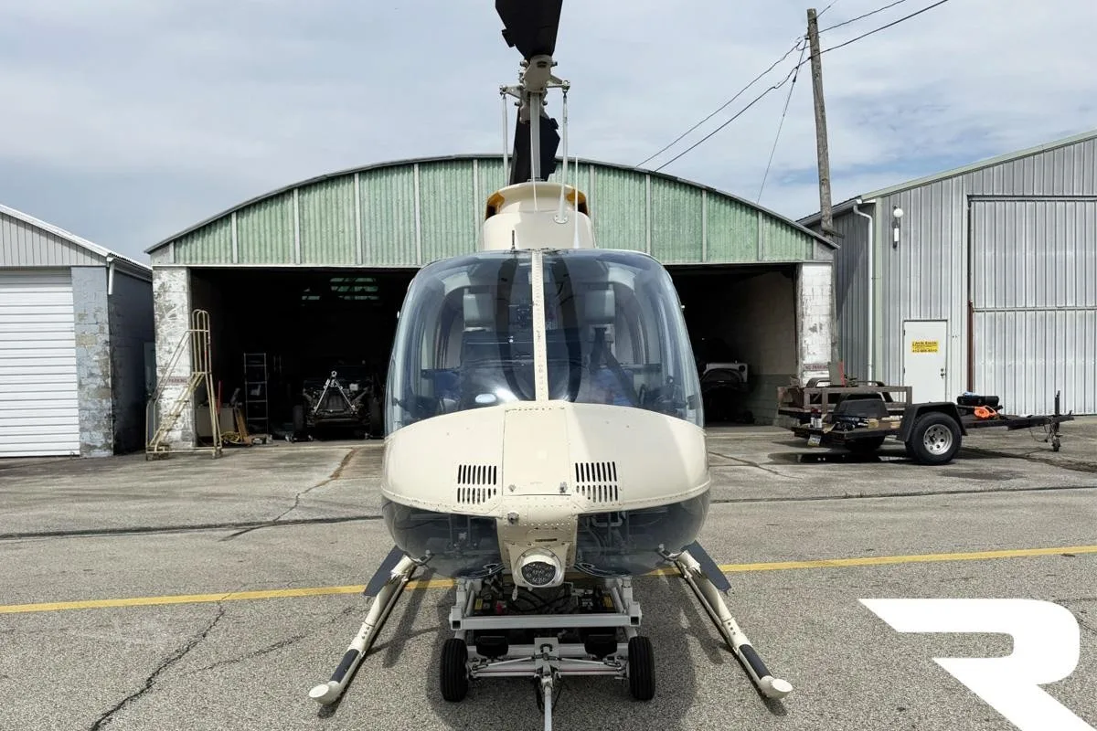 Exterior view of a 1981 BELL 206B III.