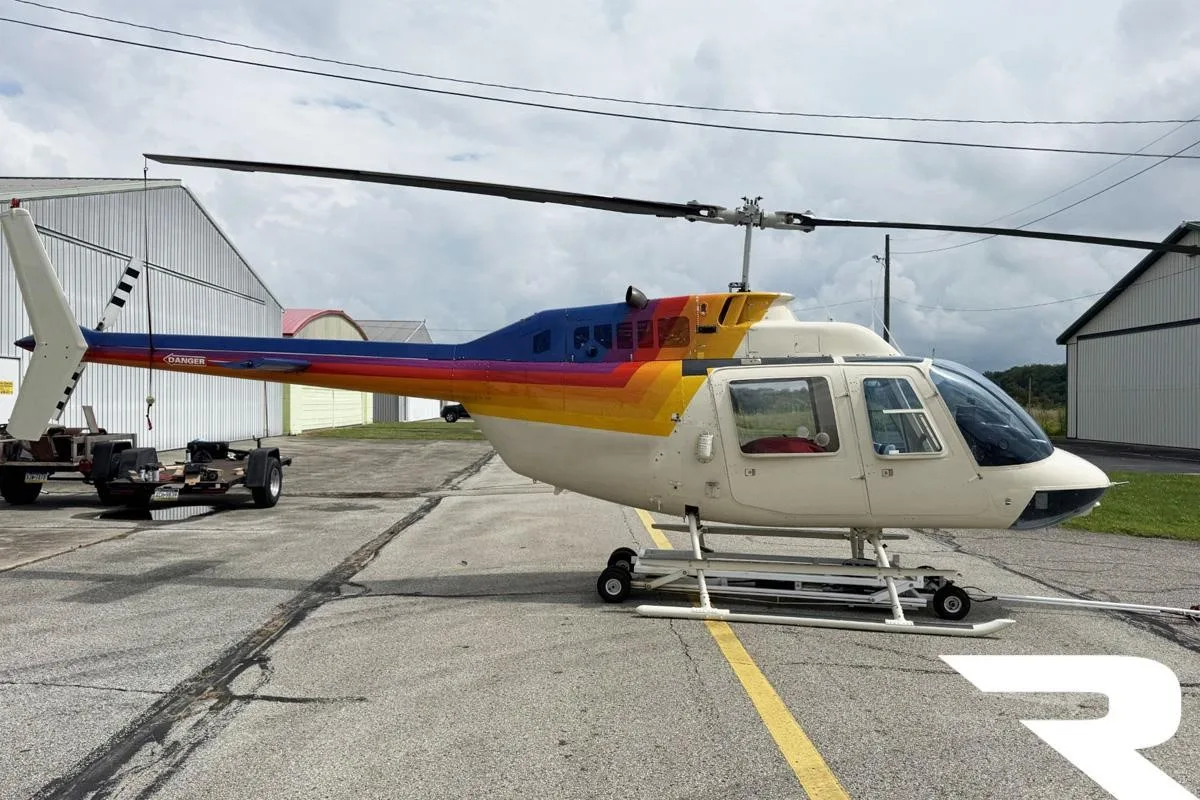 Exterior view of a 1981 BELL 206B III.