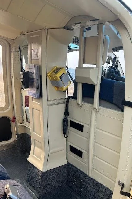 Cabin interior of a 1973 BELL 206B II.