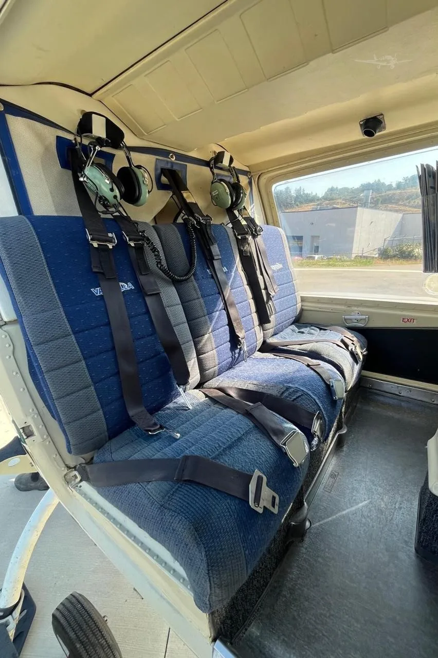 Cabin interior of a 1973 BELL 206B II.